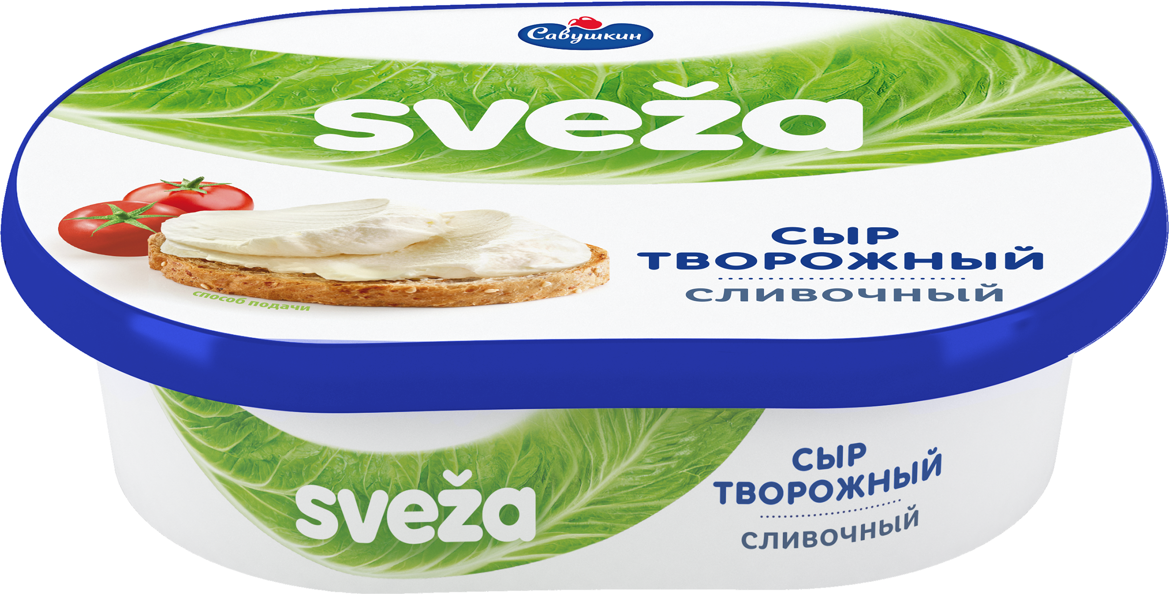 Изображение товара Сыр творожный SVEZA Сливочный 60%, без змж, 150г
