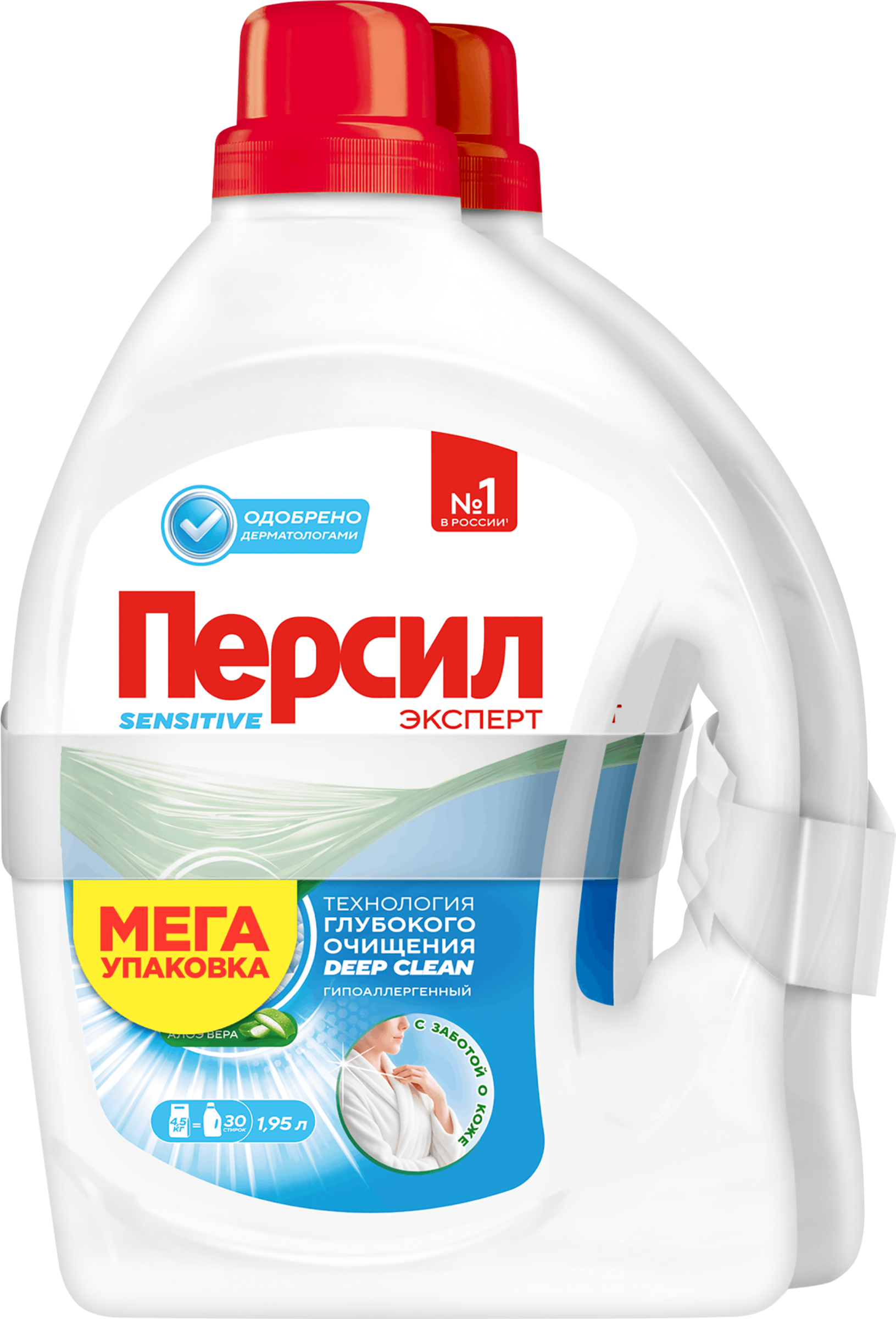 Изображение товара Гель для стирки ПЕРСИЛ Сенситив, 2х1,95л для чувствительной кожи