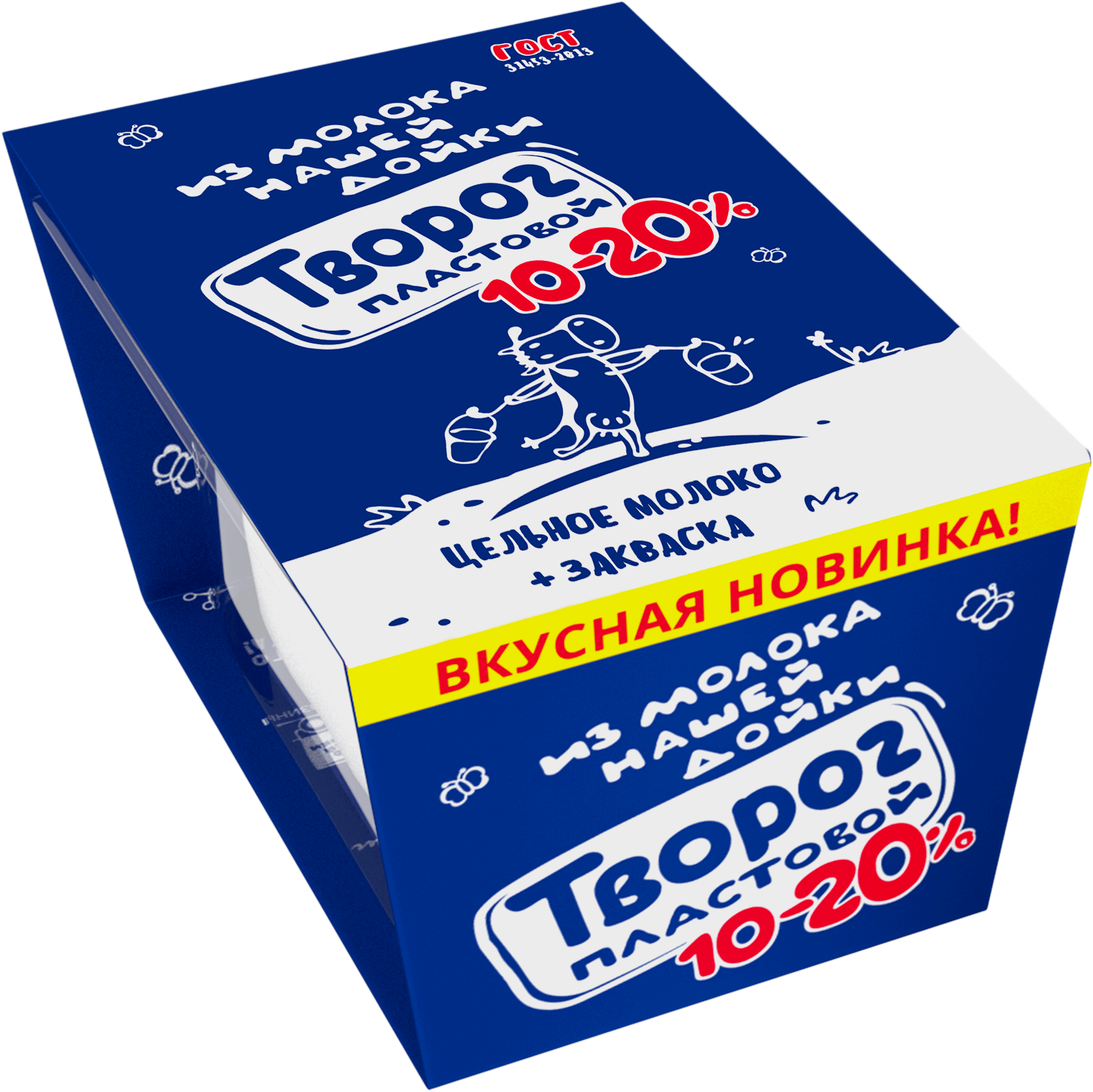 Изображение товара Творог пластовой НАШЕЙ ДОЙКИ из молока 10–20%, без змж, 350г