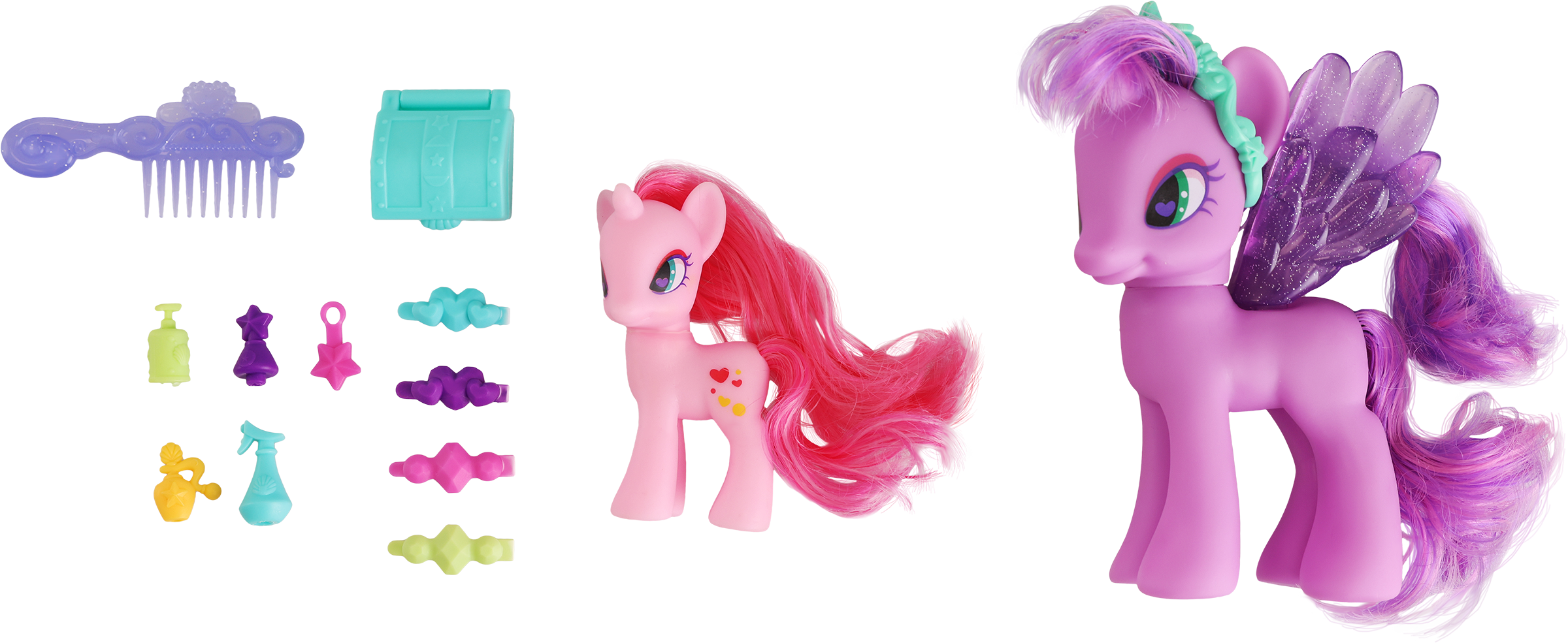 Изображение товара Набор игровой LOLA FUN Пони – 2шт, с аксессуарами, 14 предметов, Арт. 63815 A-B