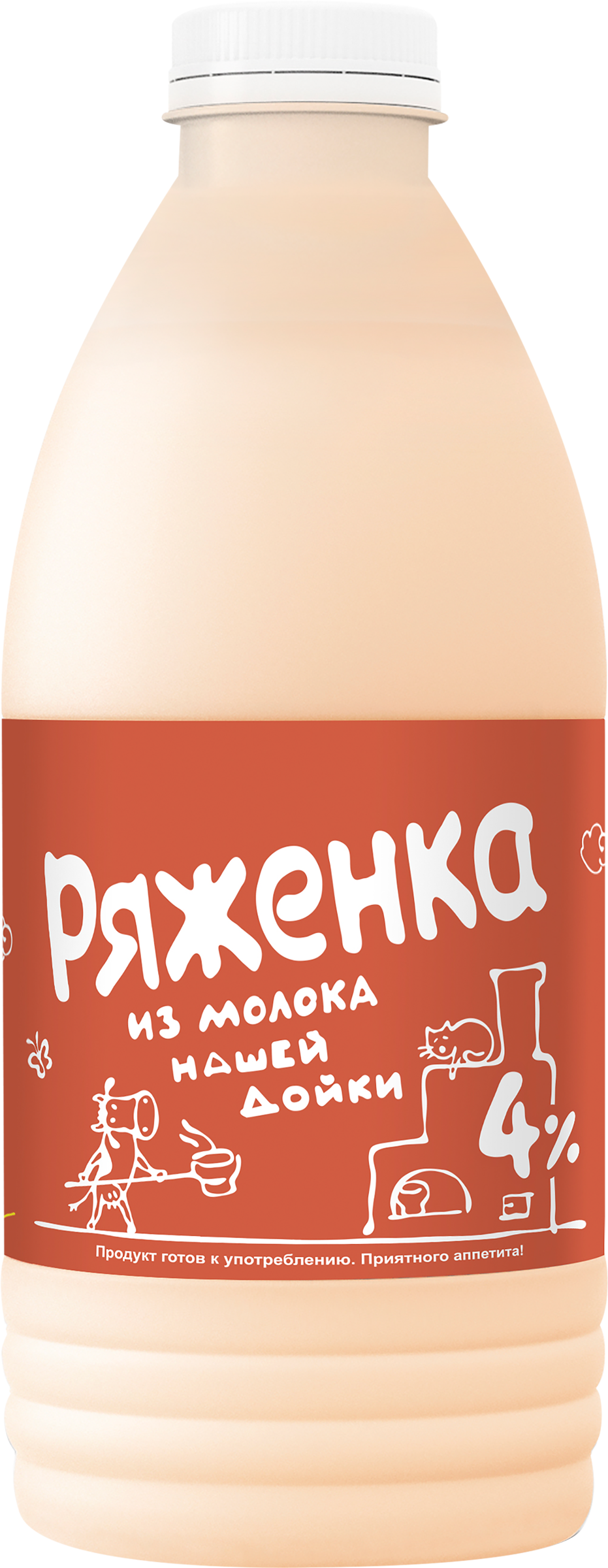 Изображение товара Ряженка НАШЕЙ ДОЙКИ 4%, без змж, 900г