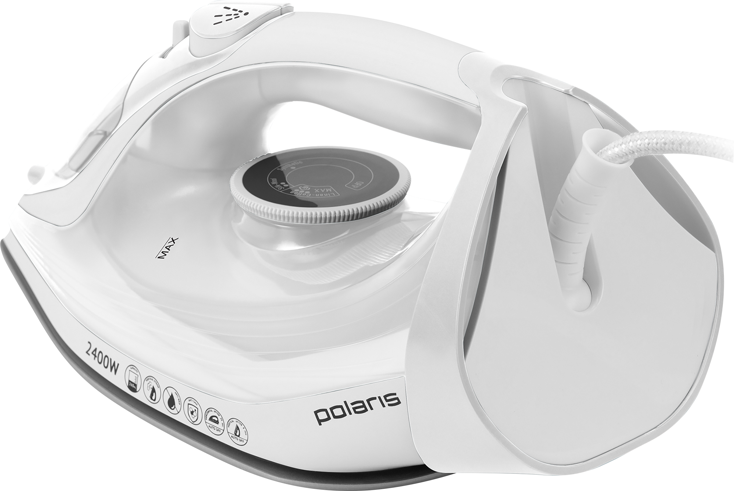 Изображение товара Утюг POLARIS PIR 2435AK с керамической подошвой и паровым ударом мощностью 2400Вт