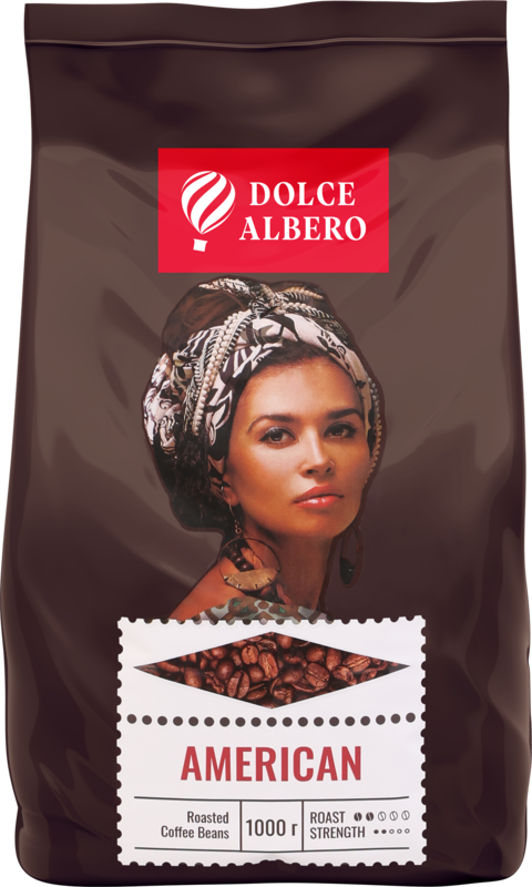 Изображение товара Кофе зерновой DOLCE ALBERO American 100% Arabica, 1кг
