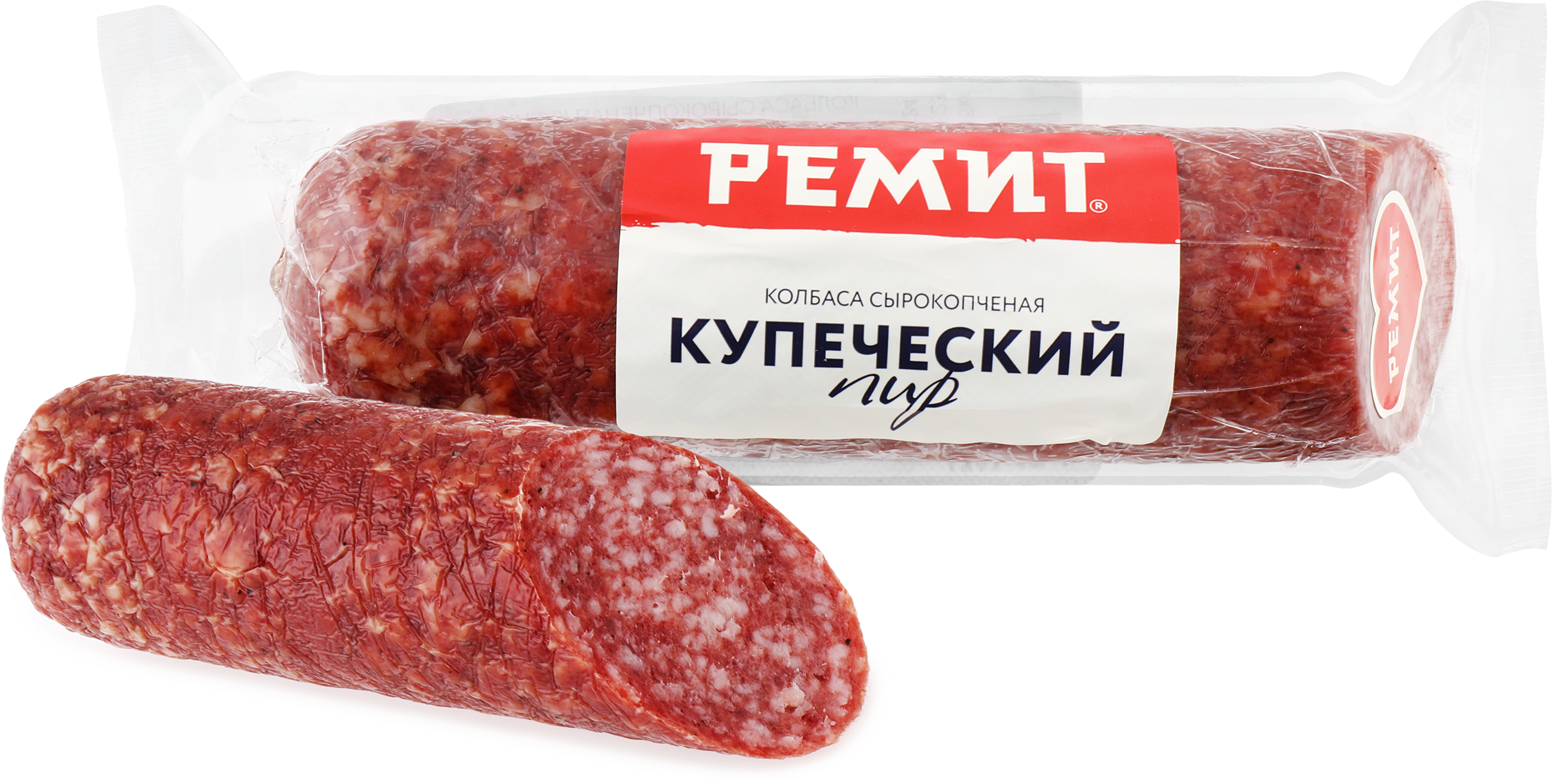 Изображение товара Колбаса сырокопченая РЕМИТ Купеческий пир, 215г