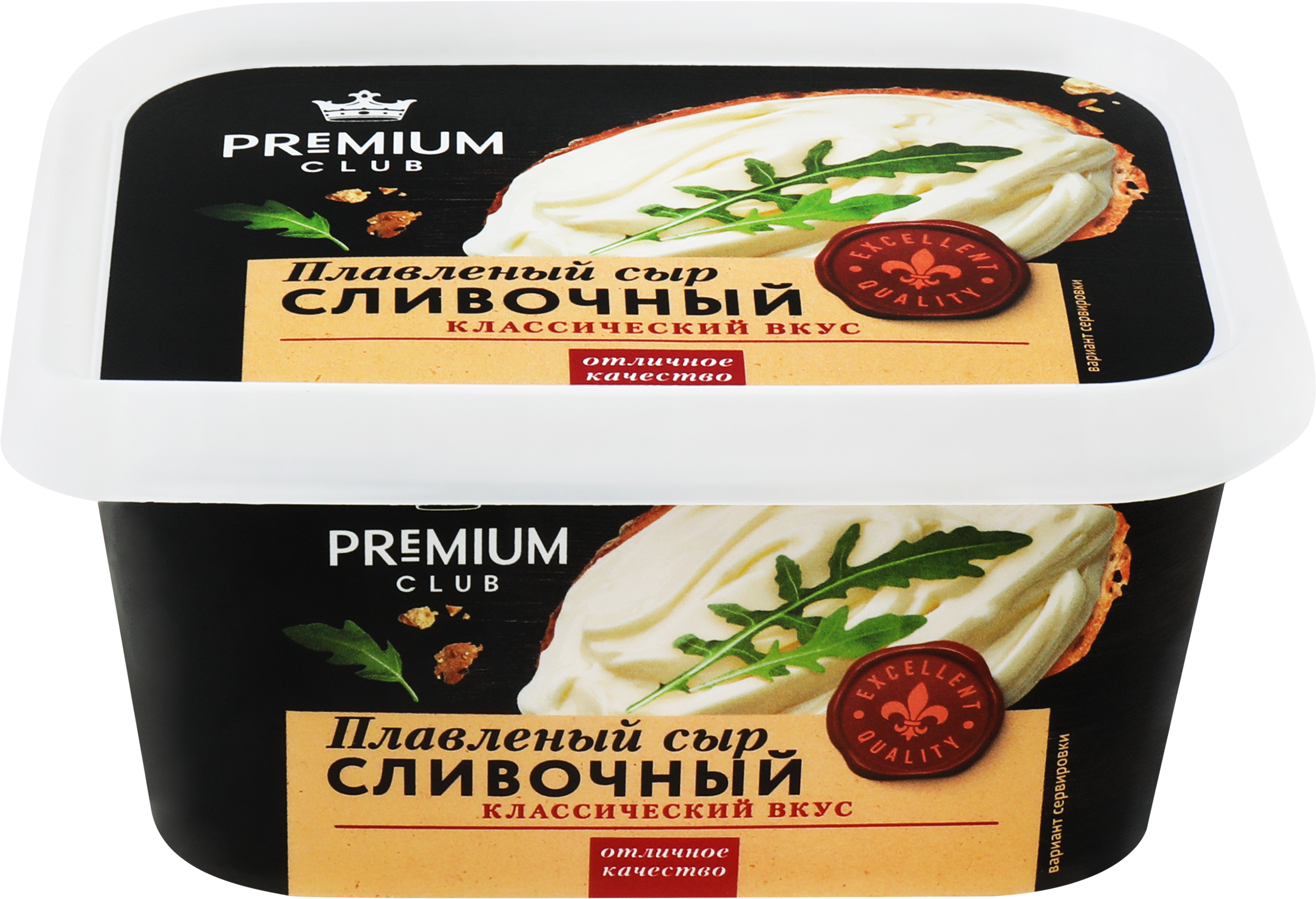 Изображение товара Плавленый сыр PREMIUM CLUB сливочный 35% 400г – вкусный и качественный продукт