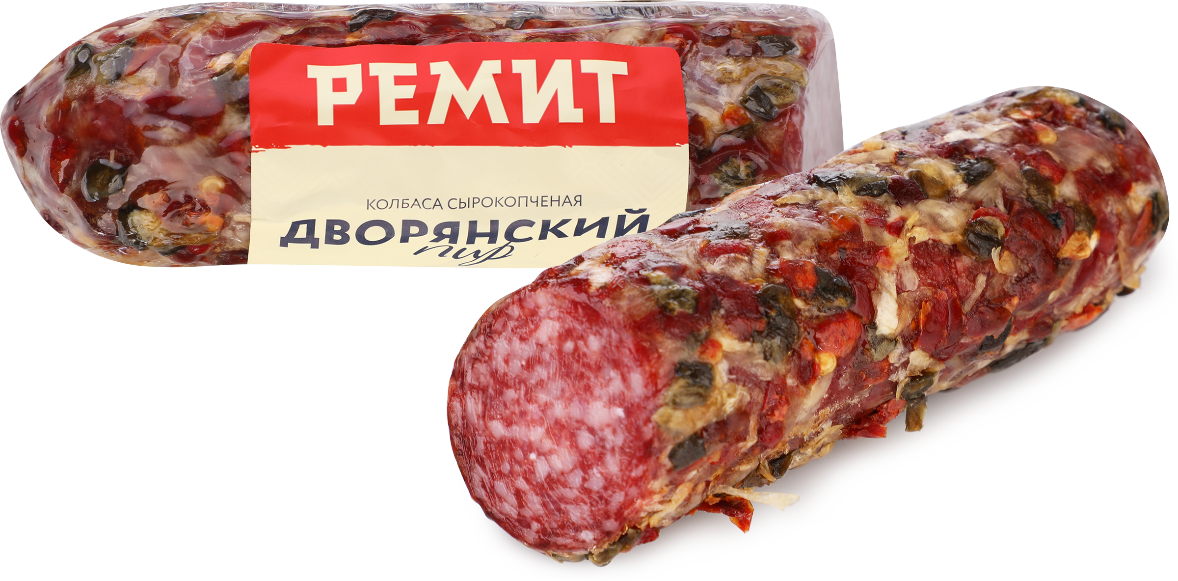 Изображение товара Колбаса сырокопченая РЕМИТ Дворянский пир в специях , весовая