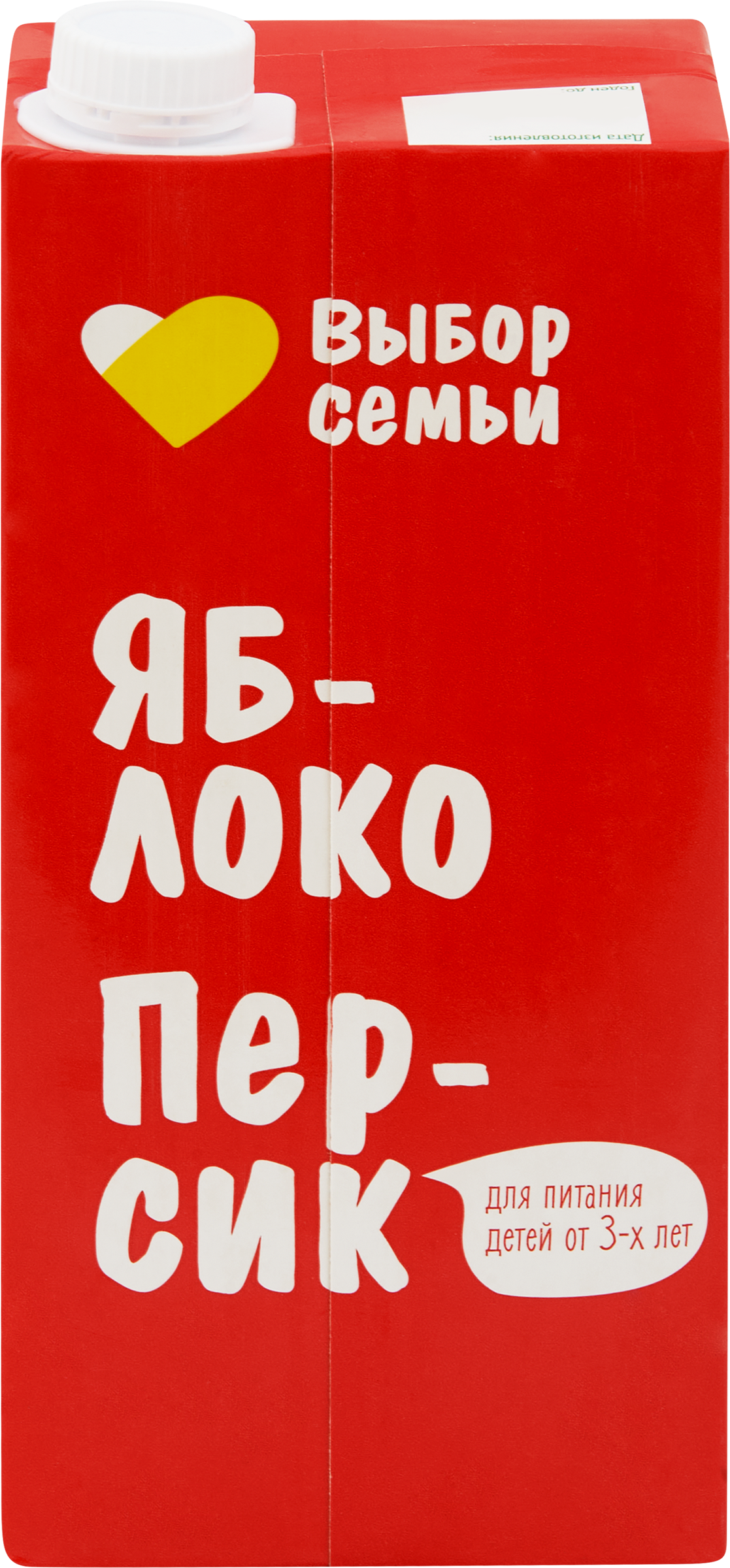 Изображение товара Нектар ВЫБОР СЕМЬИ Яблочно-персиковый 0.95л - натуральный освежающий напиток