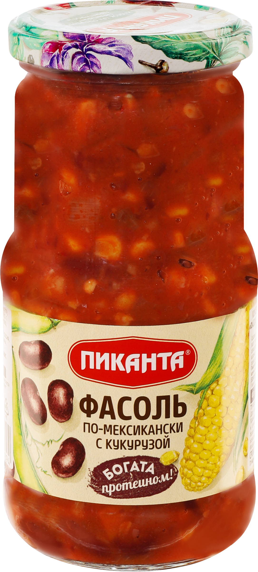 Изображение товара Фасоль ПИКАНТА По-мексикански, с кукурузой, 470г
