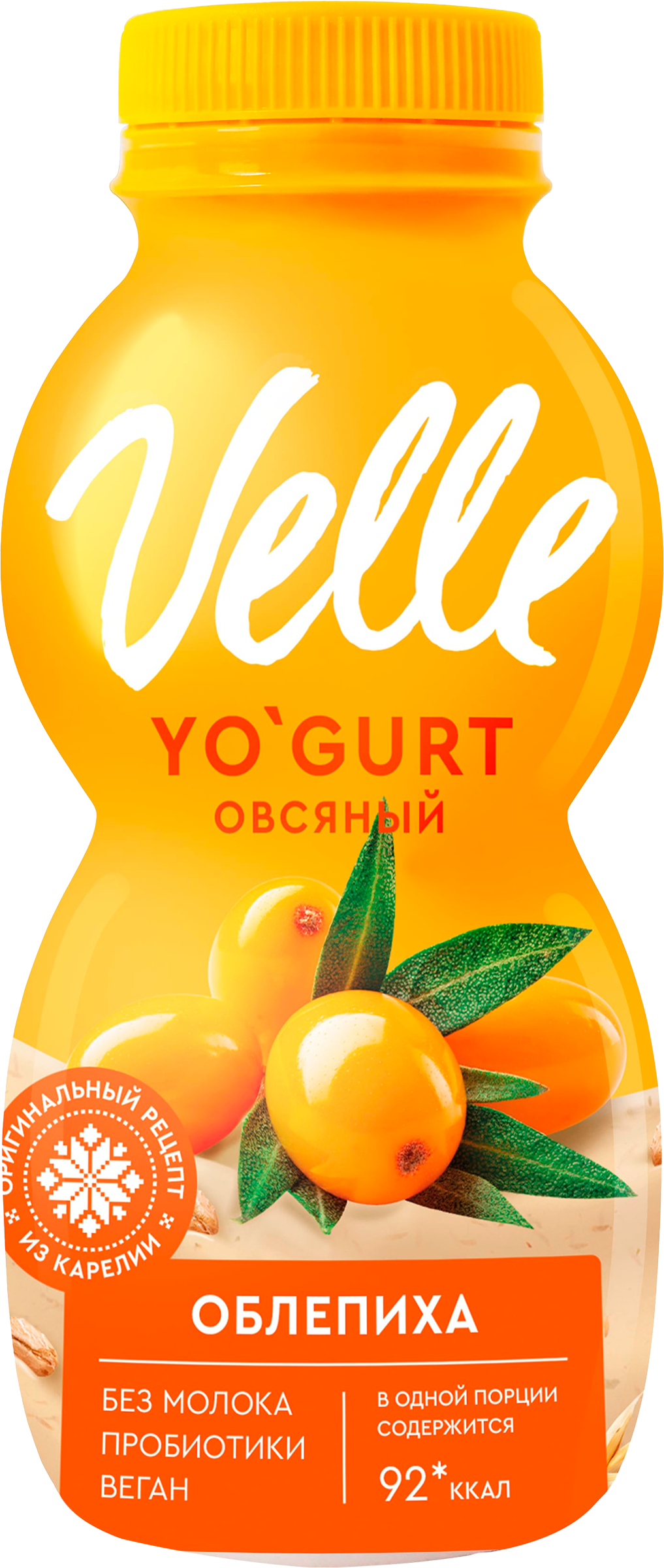 Изображение товара Овсяный ферментированный напиток VELLE Облепиха 230г натуральный и полезный