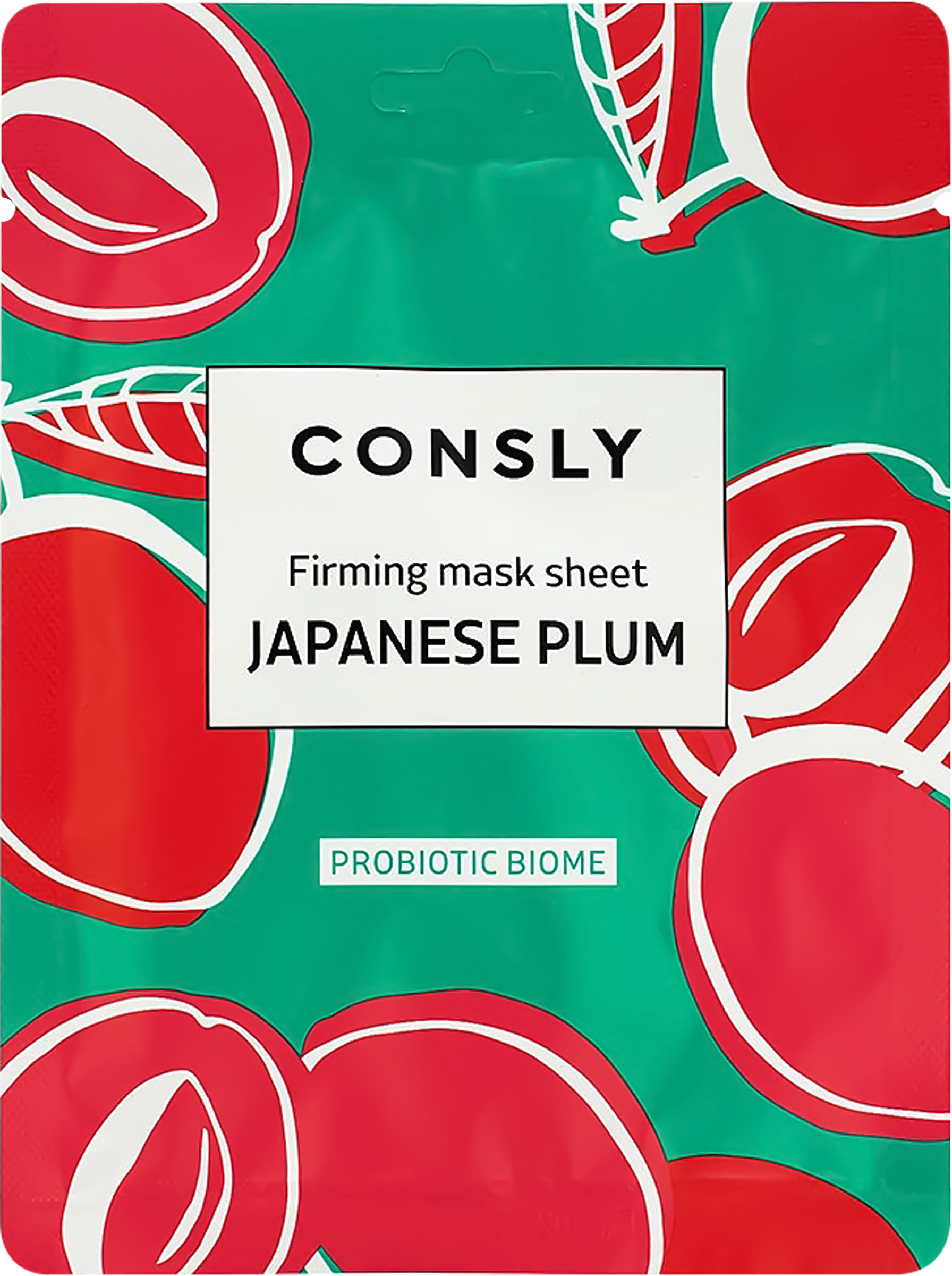Изображение товара Маска тканевая CONSLY с японской сливой для зрелой кожи 25мл