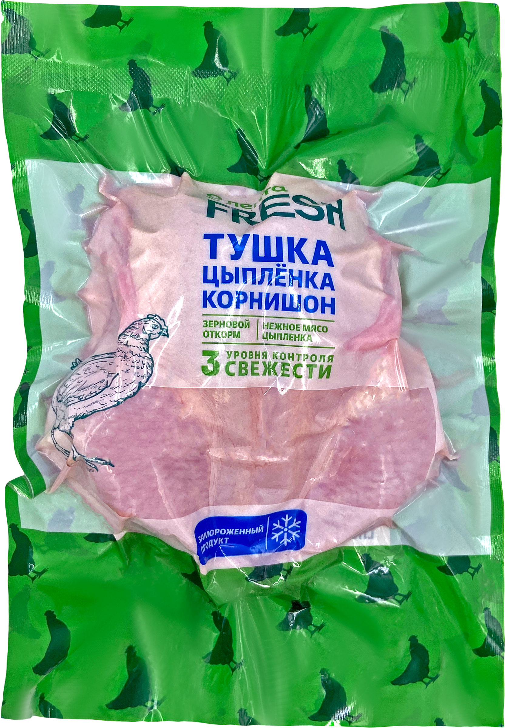 Изображение товара Корнишон ЛЕНТА FRESH замороженный 450 г мясо цыпленка для жарки и запекания