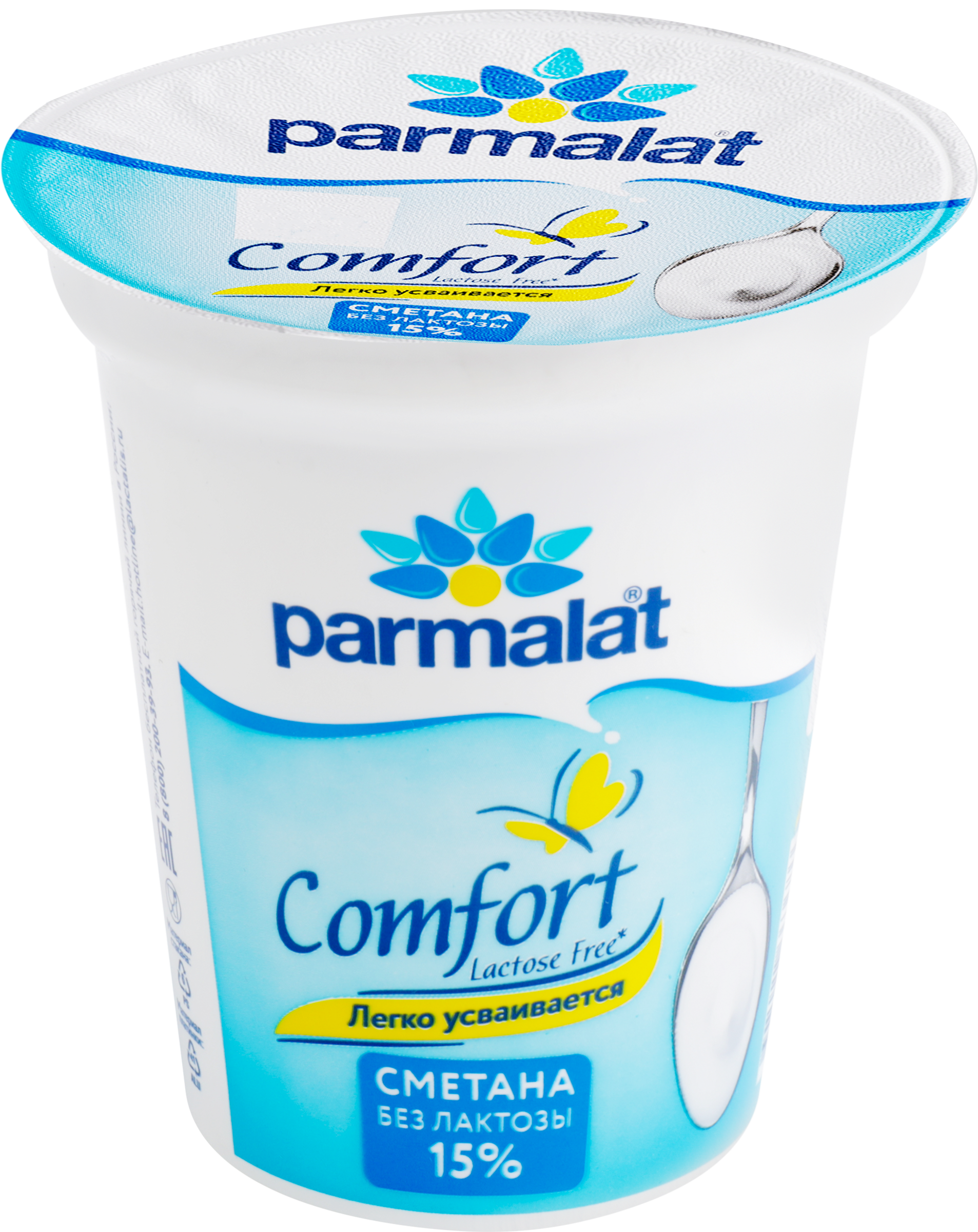 Изображение товара Сметана PARMALAT Comfort безлактозная 15%, без змж, 300г