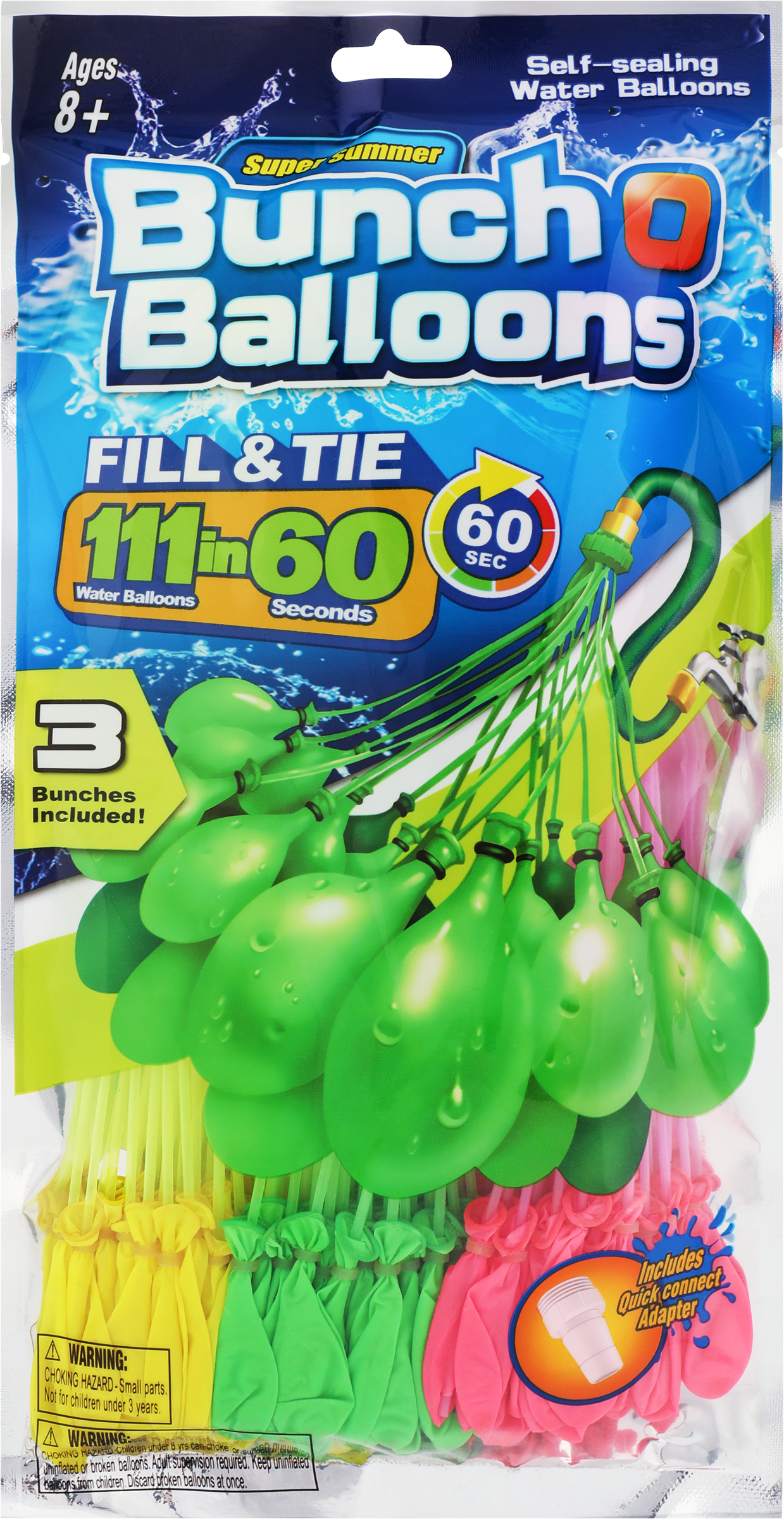 Изображение товара [Игрушка] BIGGA HWV61 Водяные бомбочки с адаптером 111 шт