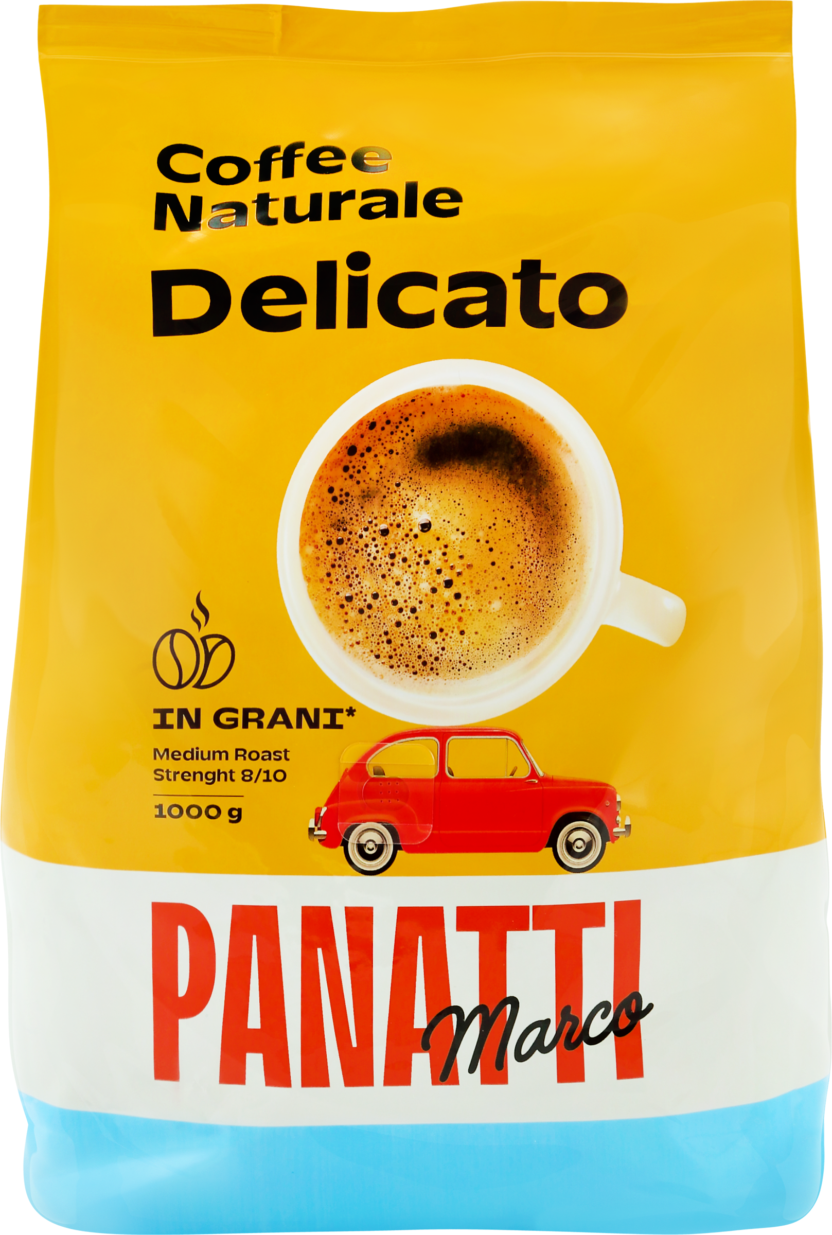 Изображение товара Кофе зерновой MARCO PANATTI Delicato 1кг арабика и робуста средняя обжарка Россия