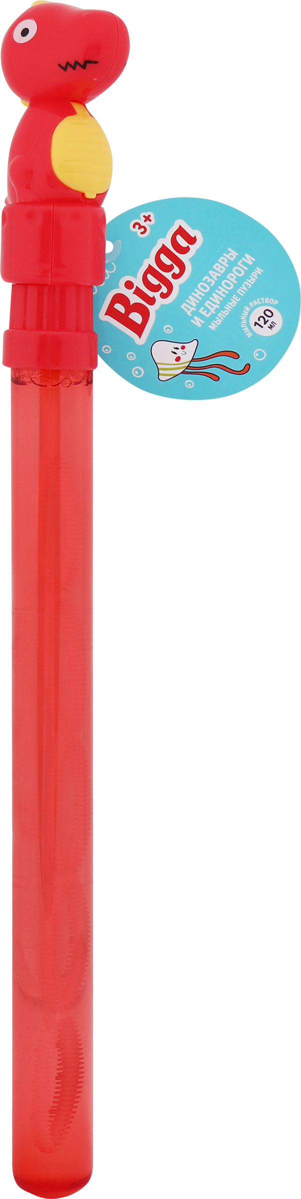 Изображение товара Мыльные пузыри BIGGA Динозавры и единороги 36,5см 120мл Изображение товара Мыльные пузыри BIGGA Динозавры и единороги 36,5см 120мл