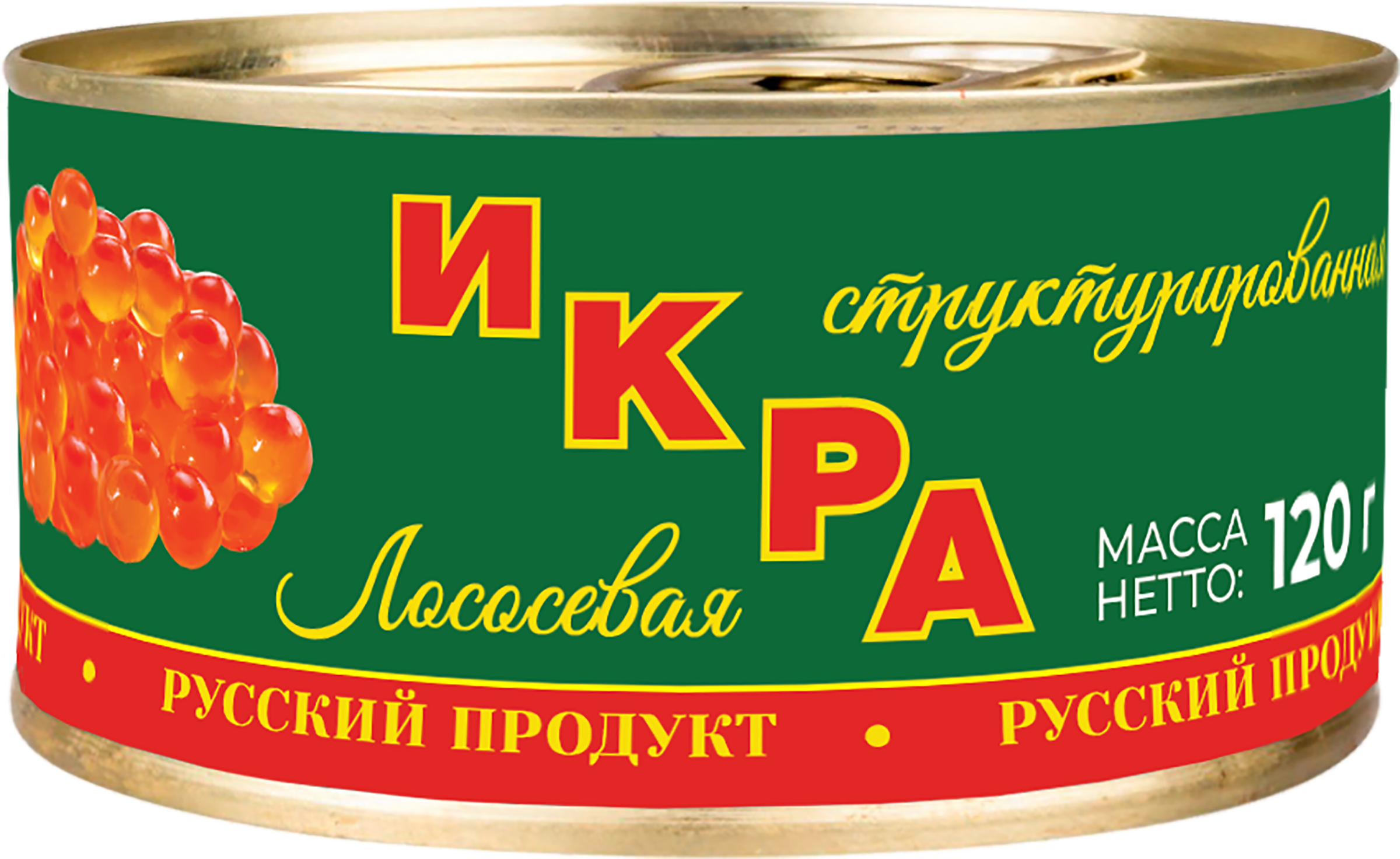 Изображение товара Икра лососевая имитированная БАЛТИЙСКИЙ БЕРЕГ структурированная, 120г