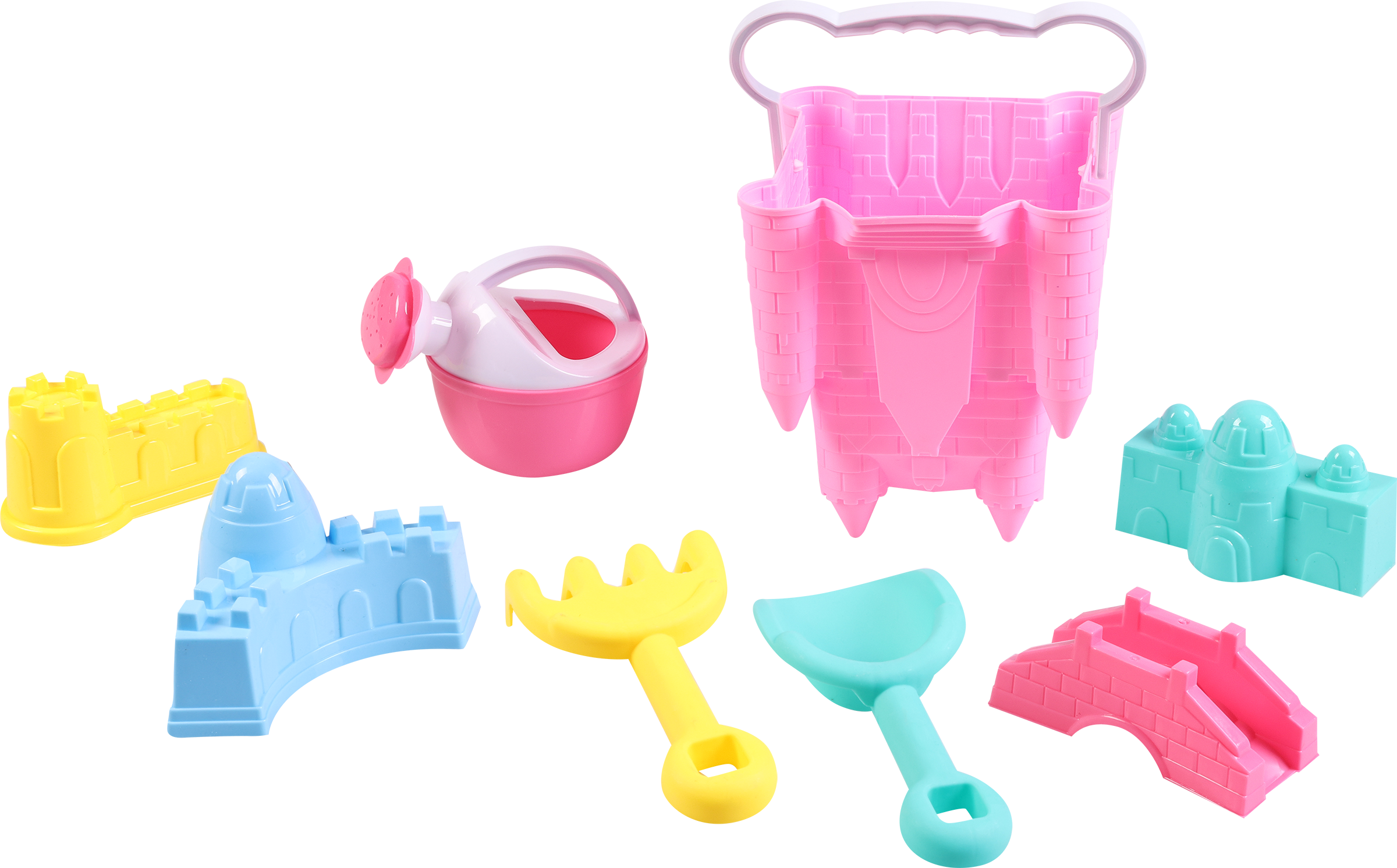 Изображение товара Набор игровой для песка BIGGA Ведерко-замок, 8 предметов, 17см, Арт. B1224017