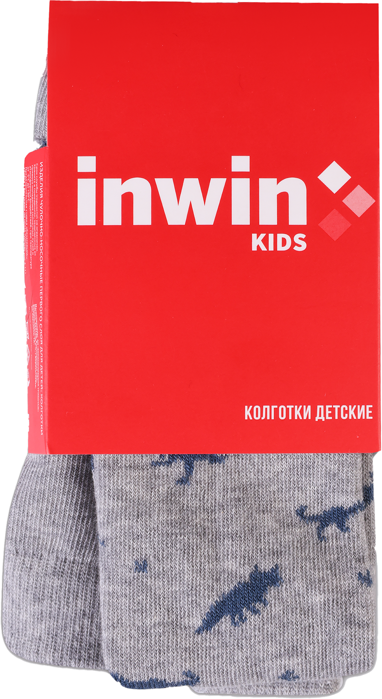 Изображение товара Детские колготки INWIN р. 86-116 с рисунком дино, мягкие и теплые для малышей
