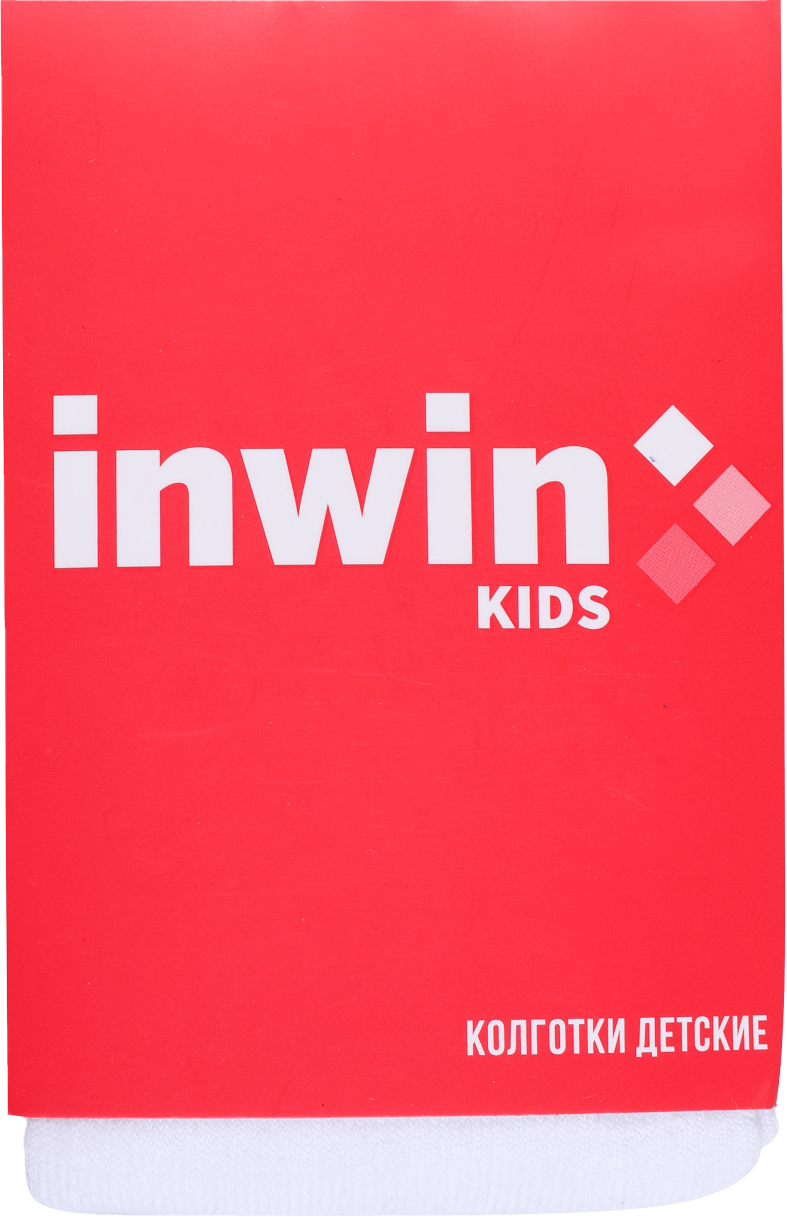 Изображение товара Детские колготки INWIN р 86-140 белые из хлопка для мальчиков и девочек