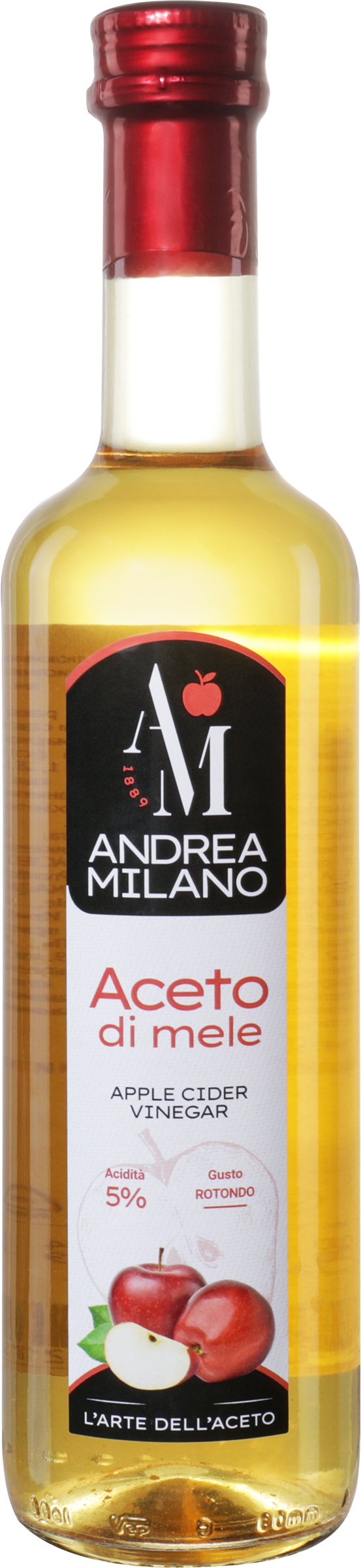 Изображение товара Уксус яблочный ANDREA MILANO, 500мл для заправки и консервирования