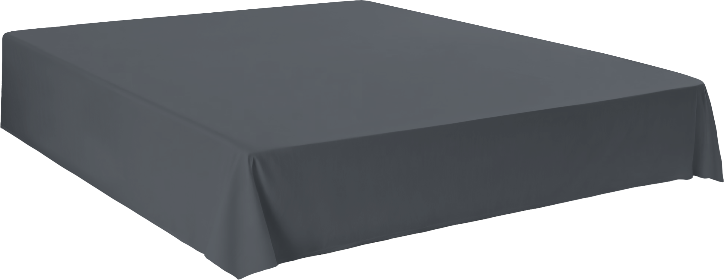 Изображение товара Простыня HOMECLUB 220x240см серый поплин натуральная хлопковая постельное белье