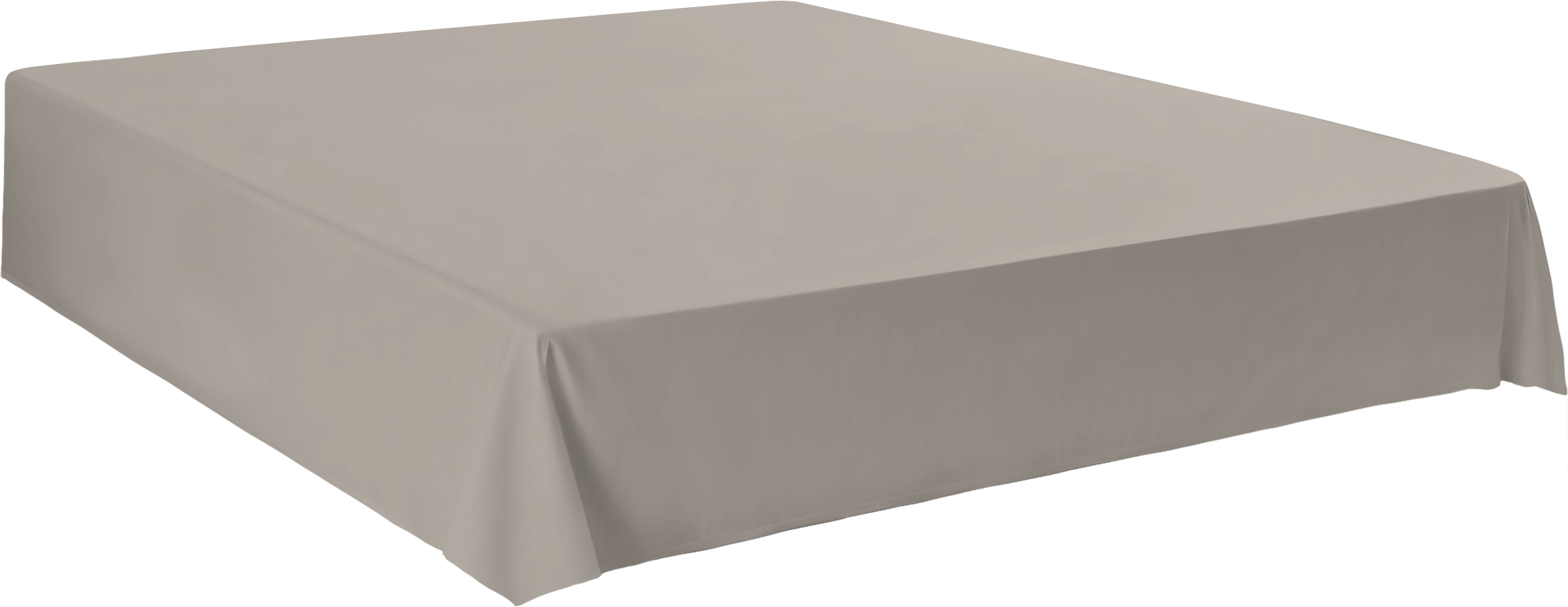 Изображение товара Простыня HOMECLUB 220x260см из поплина бежевого цвета