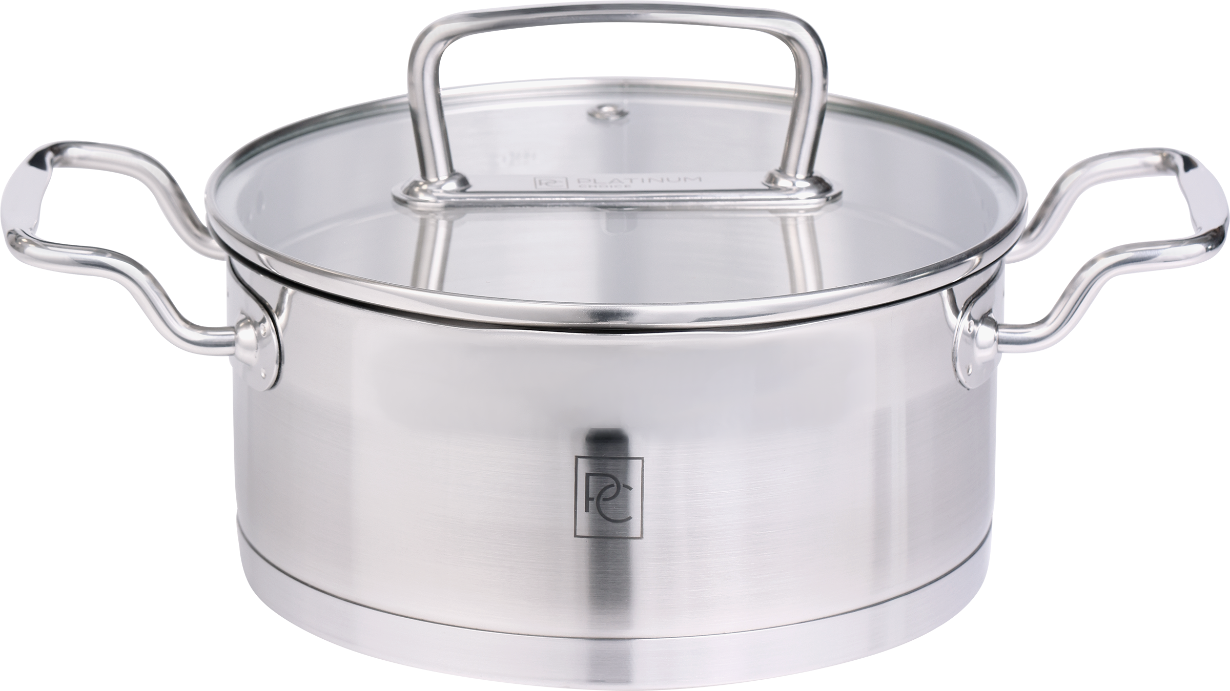 Изображение товара Кастрюля из нержавеющей стали PLATINUM CHOICE 2л с крышкой для всех плит