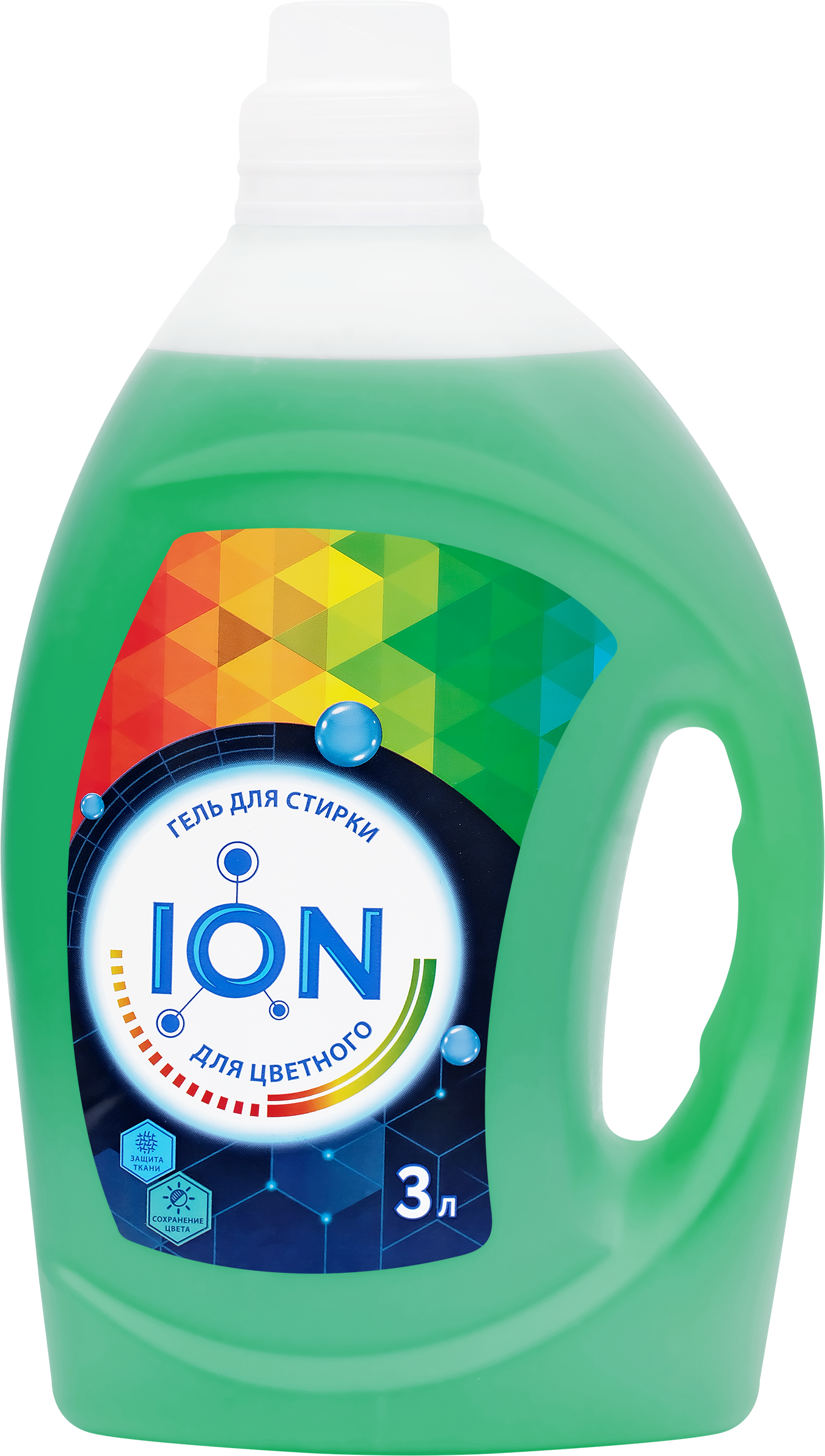 Изображение товара Гель для стирки цветного белья ION, 3л