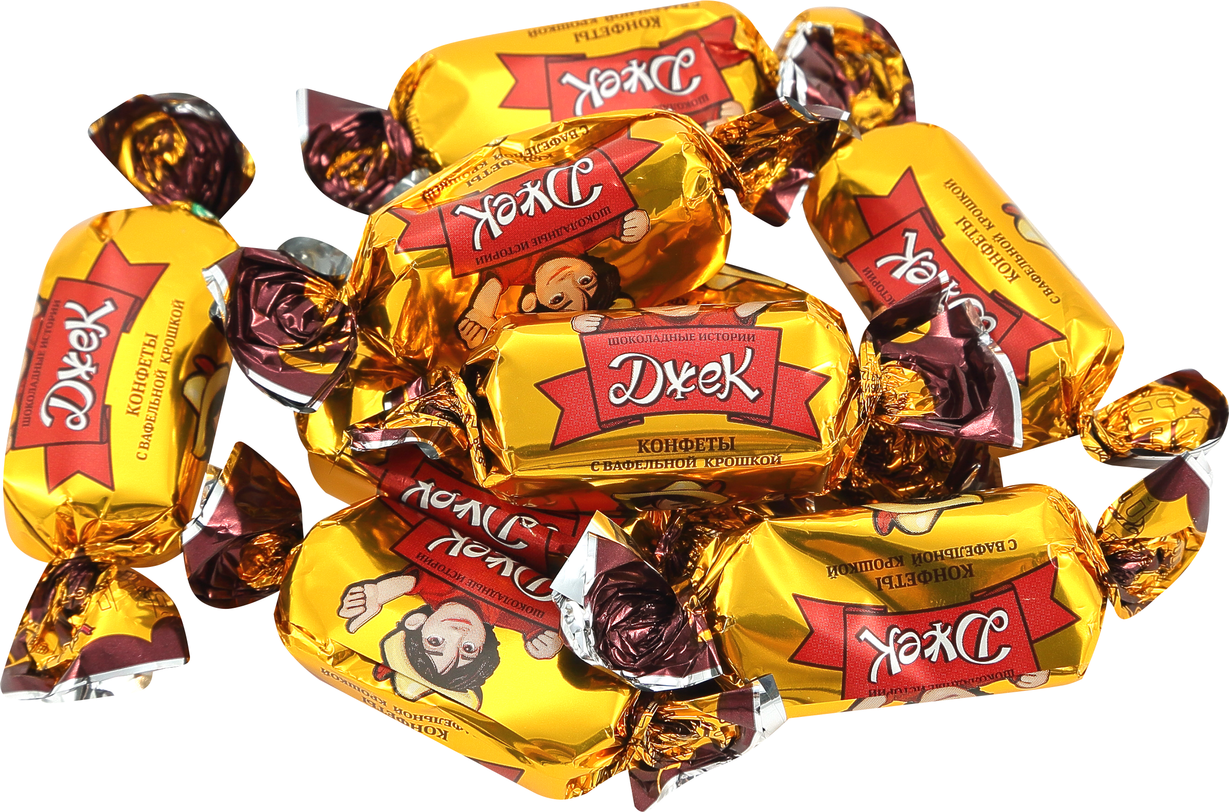 Изображение товара Конфеты KONTI Шоколадные истории Джек с вафельной крошкой весовые