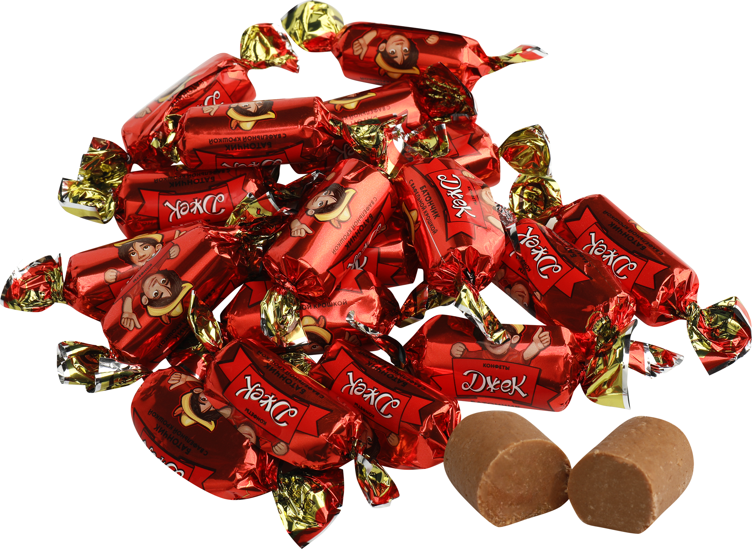 Изображение товара Конфеты KONTI Джек с вафельной крошкой  весовые шоколадные с арахисом