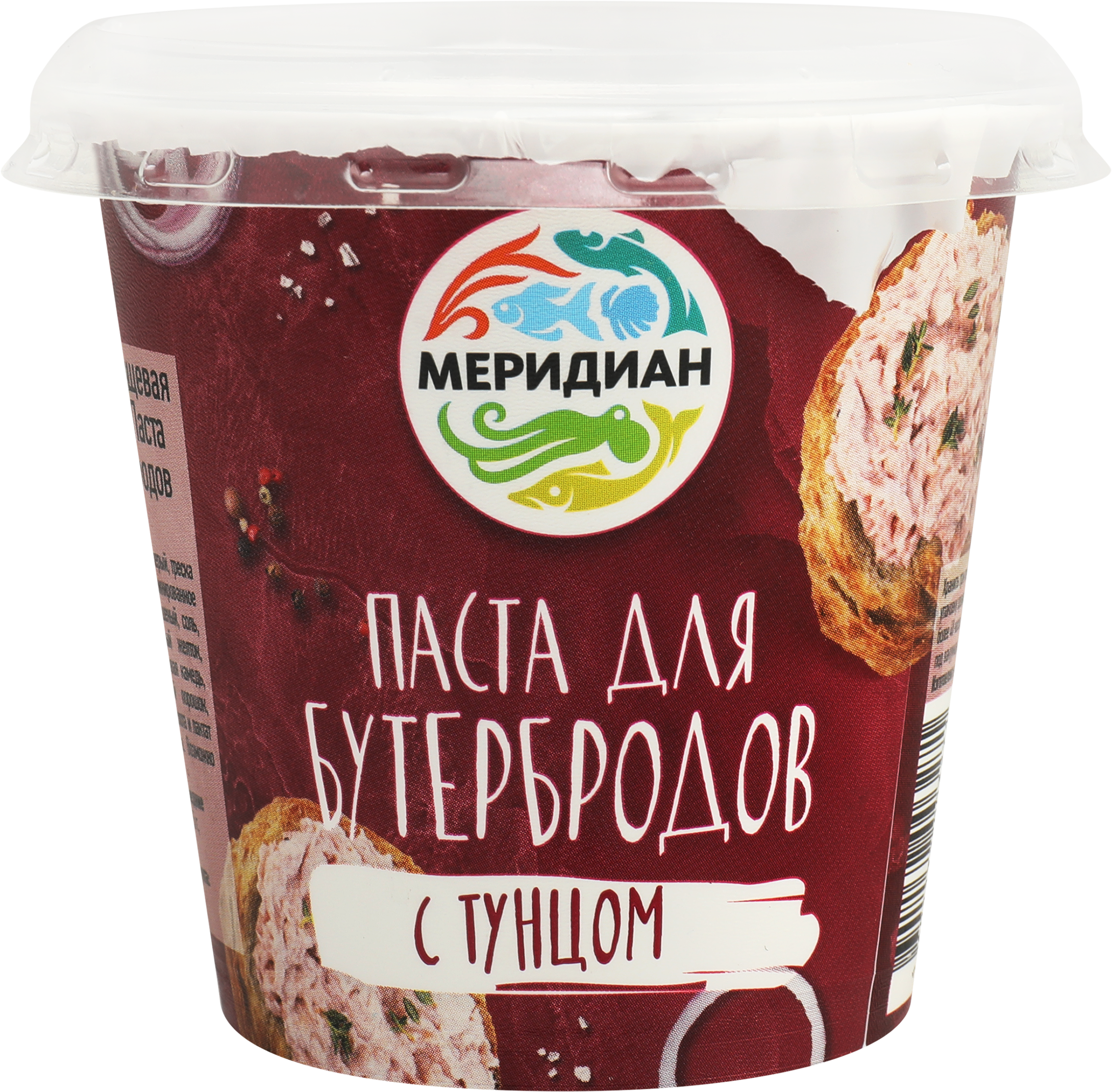 Изображение товара Паста для бутербродов МЕРИДИАН с тунцом 140г готовая к использованию
