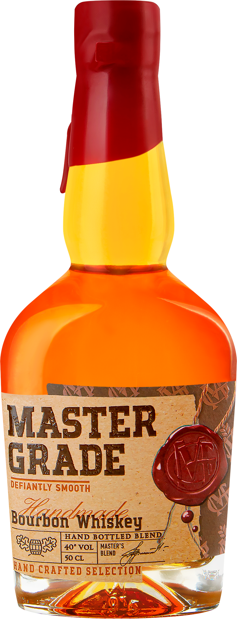 Изображение товара Виски MASTER GRADE Бурбон зерновой 40%, 0.5л — классический и насыщенный вкус