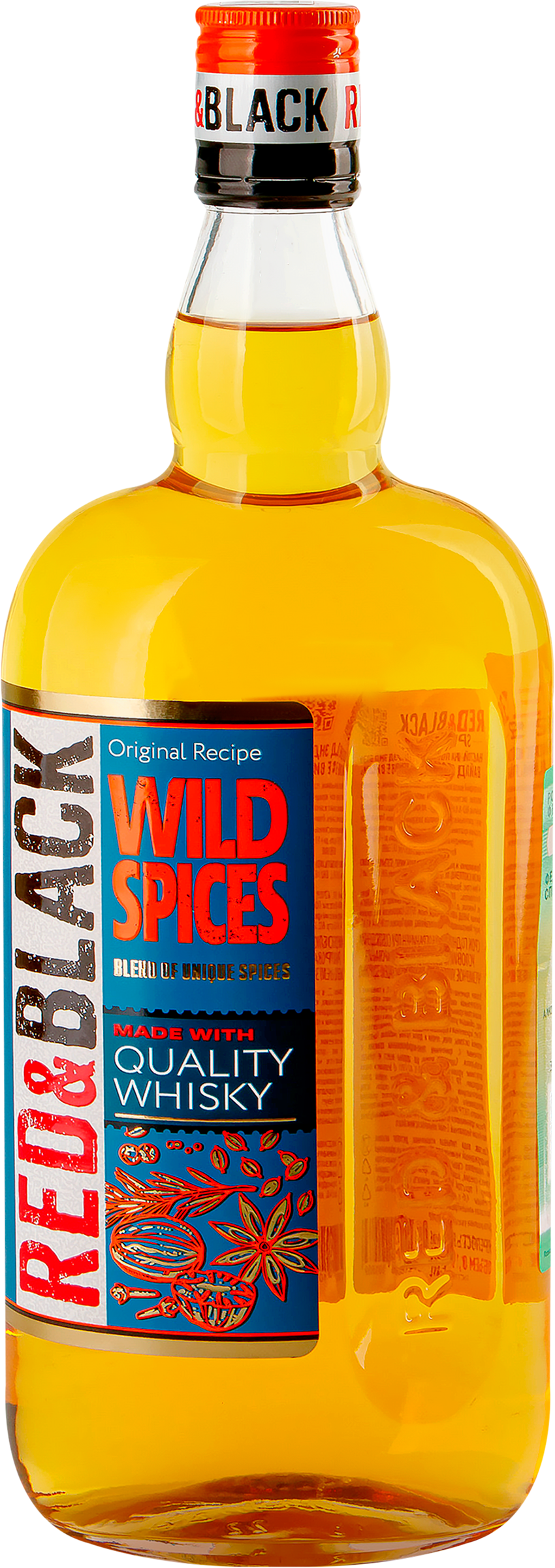 Изображение товара Настойка RED AND BLACK Wild Spices на основе виски 35%, полусладкая, 0.7л