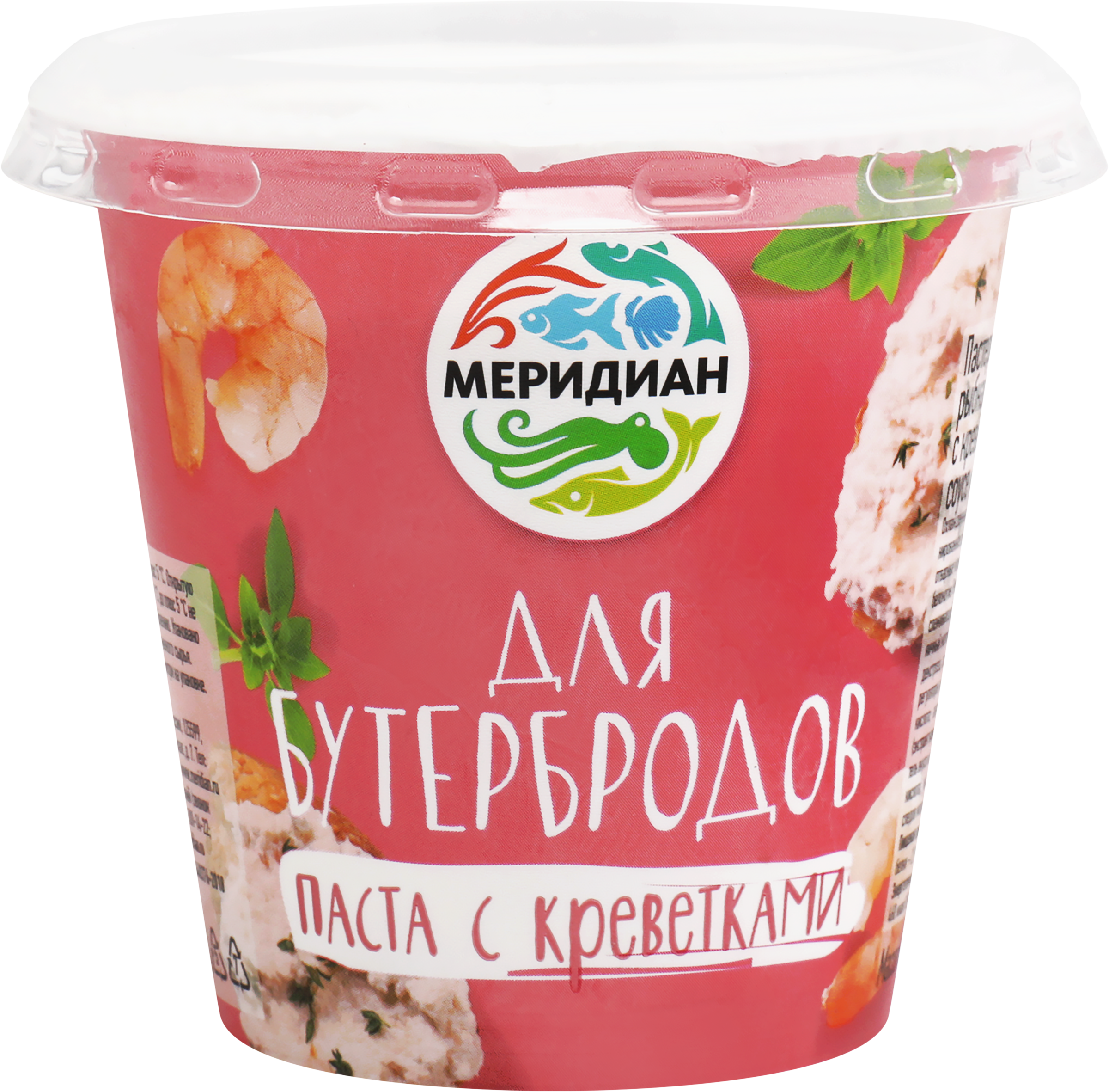 Изображение товара Паста для бутербродов МЕРИДИАН с креветками в сливочном соусе 140г