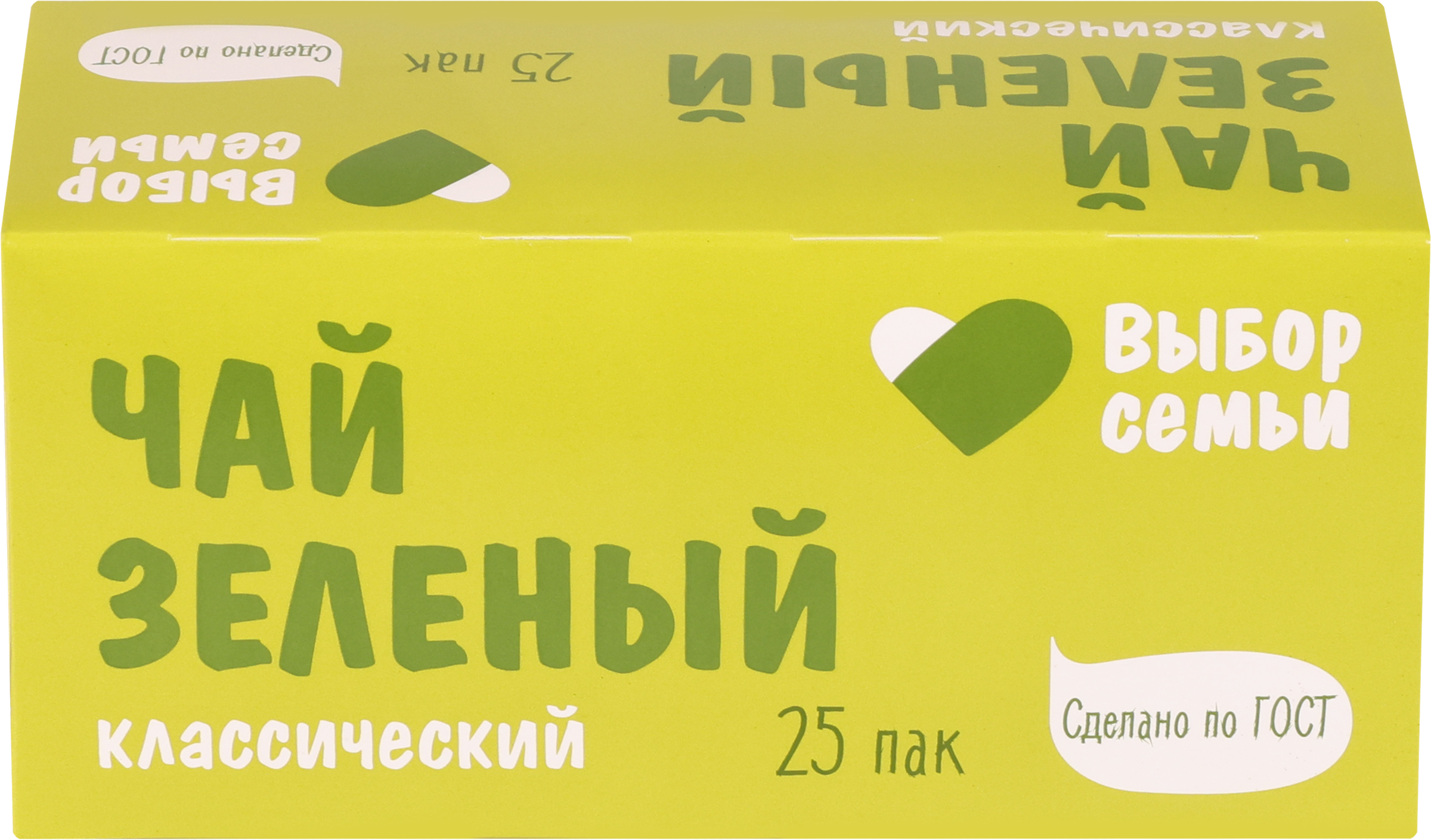 Изображение товара Чай зеленый ВЫБОР СЕМЬИ мелколистовой, 25пак
