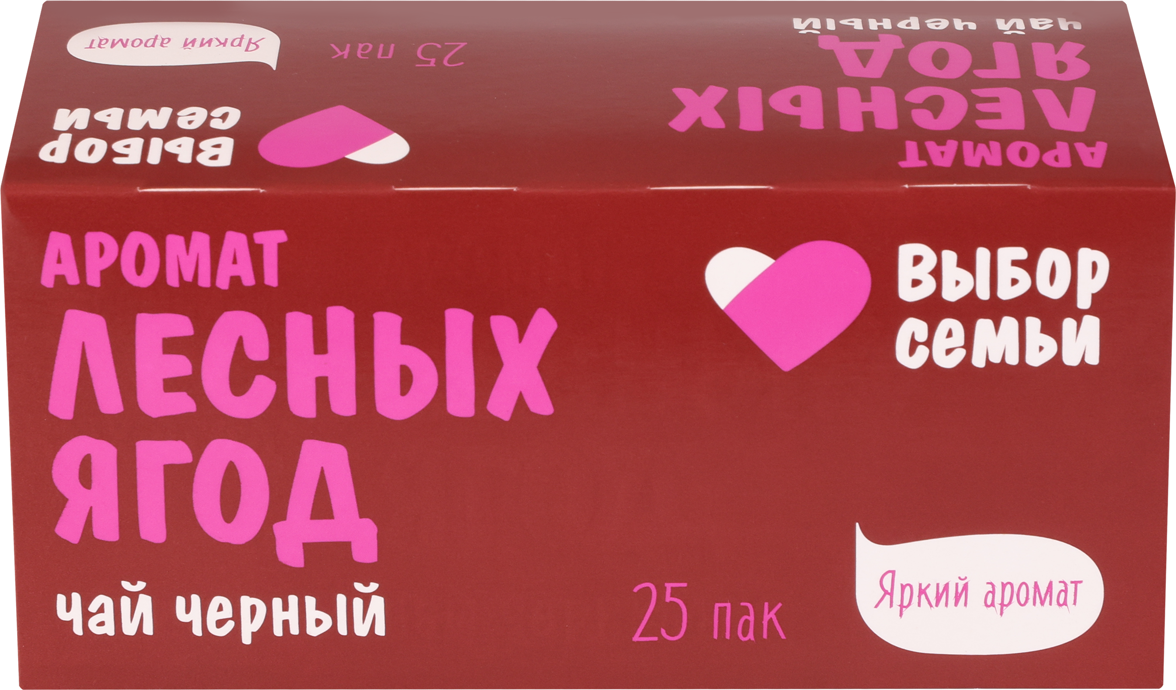 Изображение товара Чай черный ВЫБОР СЕМЬИ с ароматом лесных ягод, 25пак