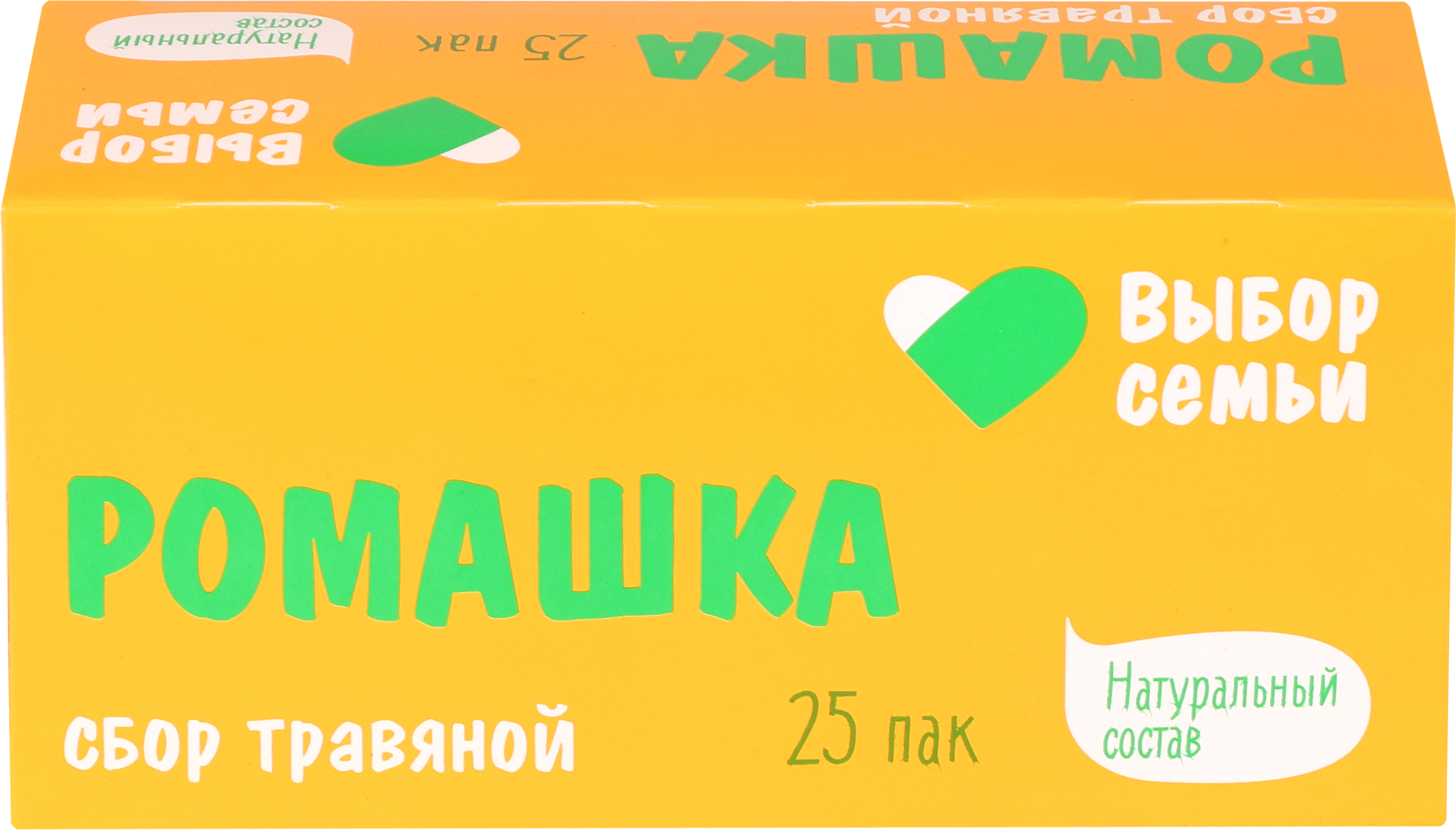 Изображение товара Напиток чайный ВЫБОР СЕМЬИ Сбор травяной Ромашка, 25пак