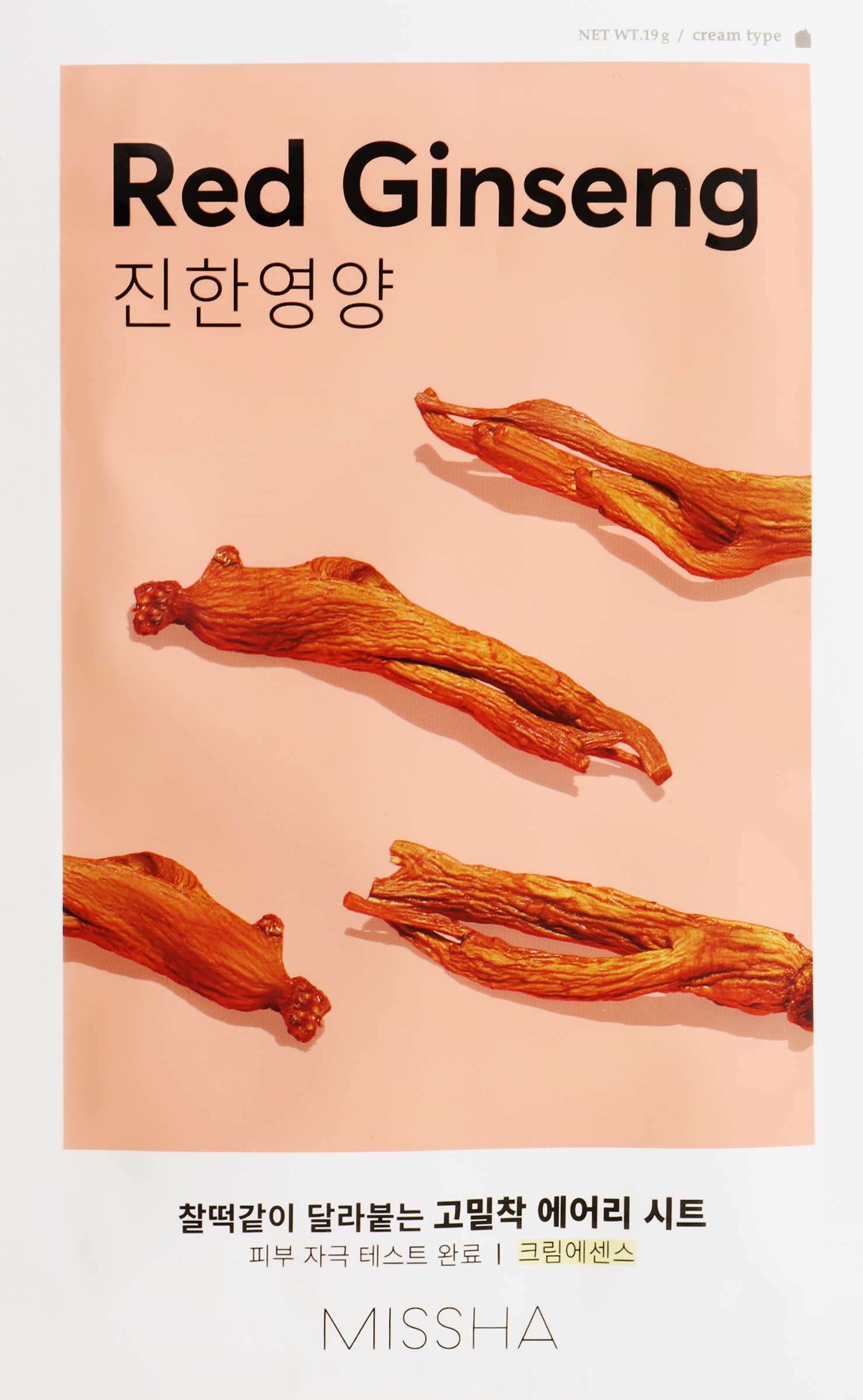 Изображение товара Питательная маска для лица MISSHA Airy Fit с красным женьшенем 19г