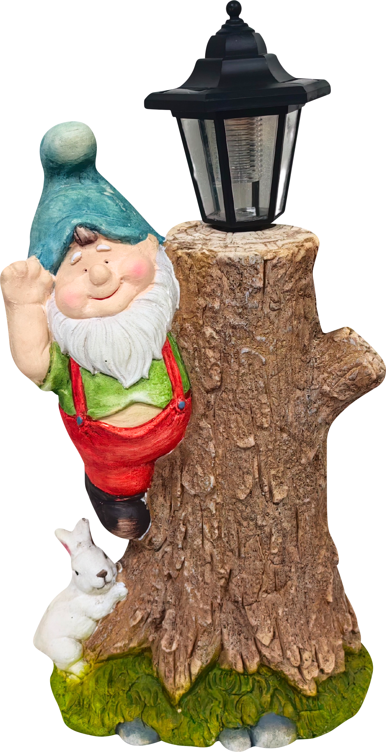 Изображение товара GIARDINO CLUB Гном с пнем 27x19,5x49 см светящаяся