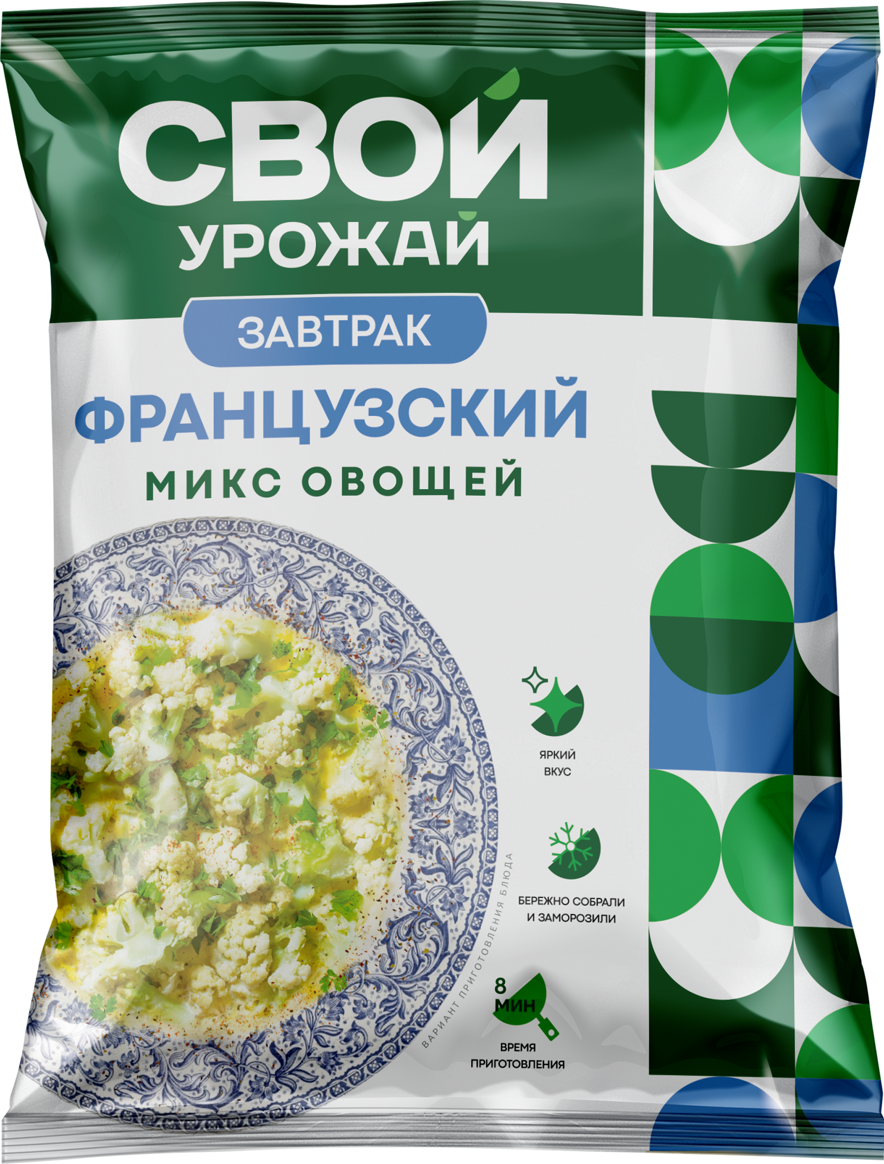 Изображение товара Микс овощей СВОЙ УРОЖАЙ для Французского завтрака, 300г