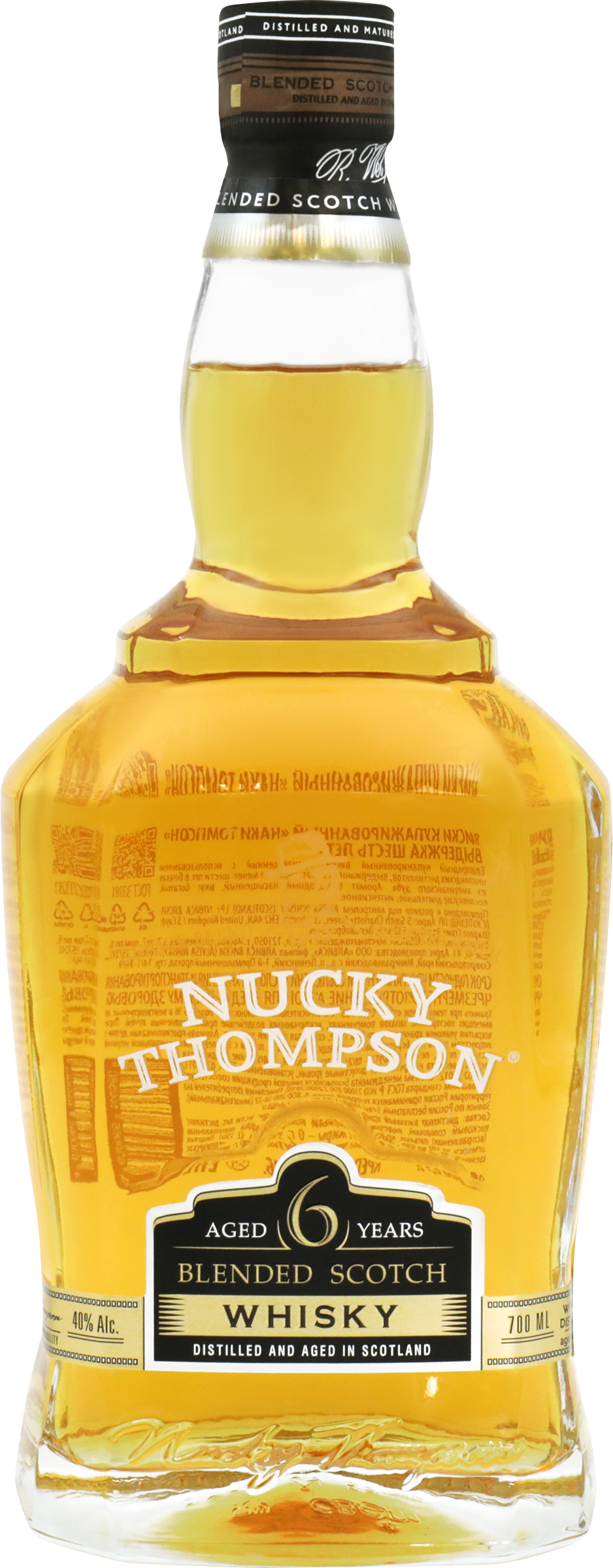 Изображение товара Виски NUCKY THOMPSON купажированный 6 лет 40%, 0.7л