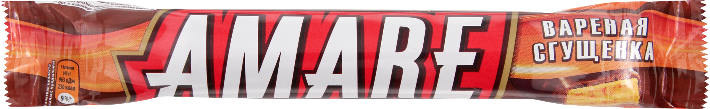 Изображение товара Конфета вафельная АМАРЕ с начинкой вареной сгущенки в молочном шоколаде 45г