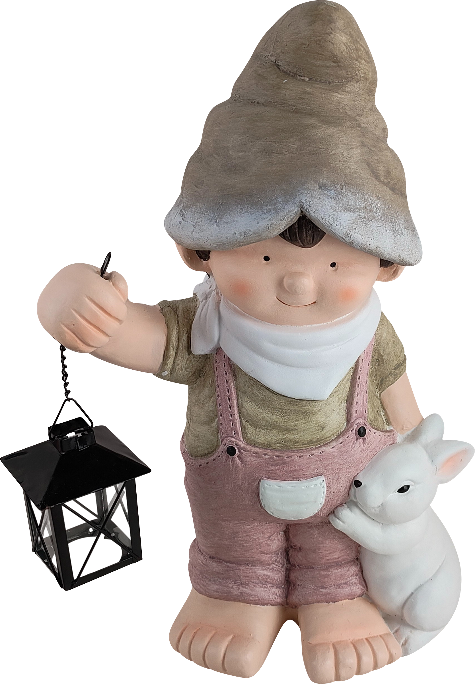 Изображение товара Фигура садовая GIARDINO CLUB Ребенок с фонарем 25,5х16,5х43см, Арт. DC238181