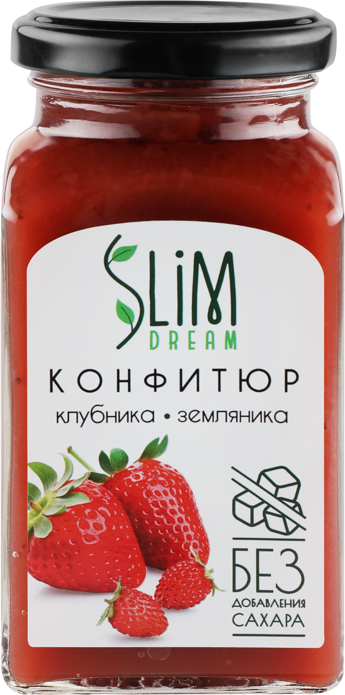 Изображение товара Конфитюр SLIMDREAM Клубника-земляника без сахара 300г