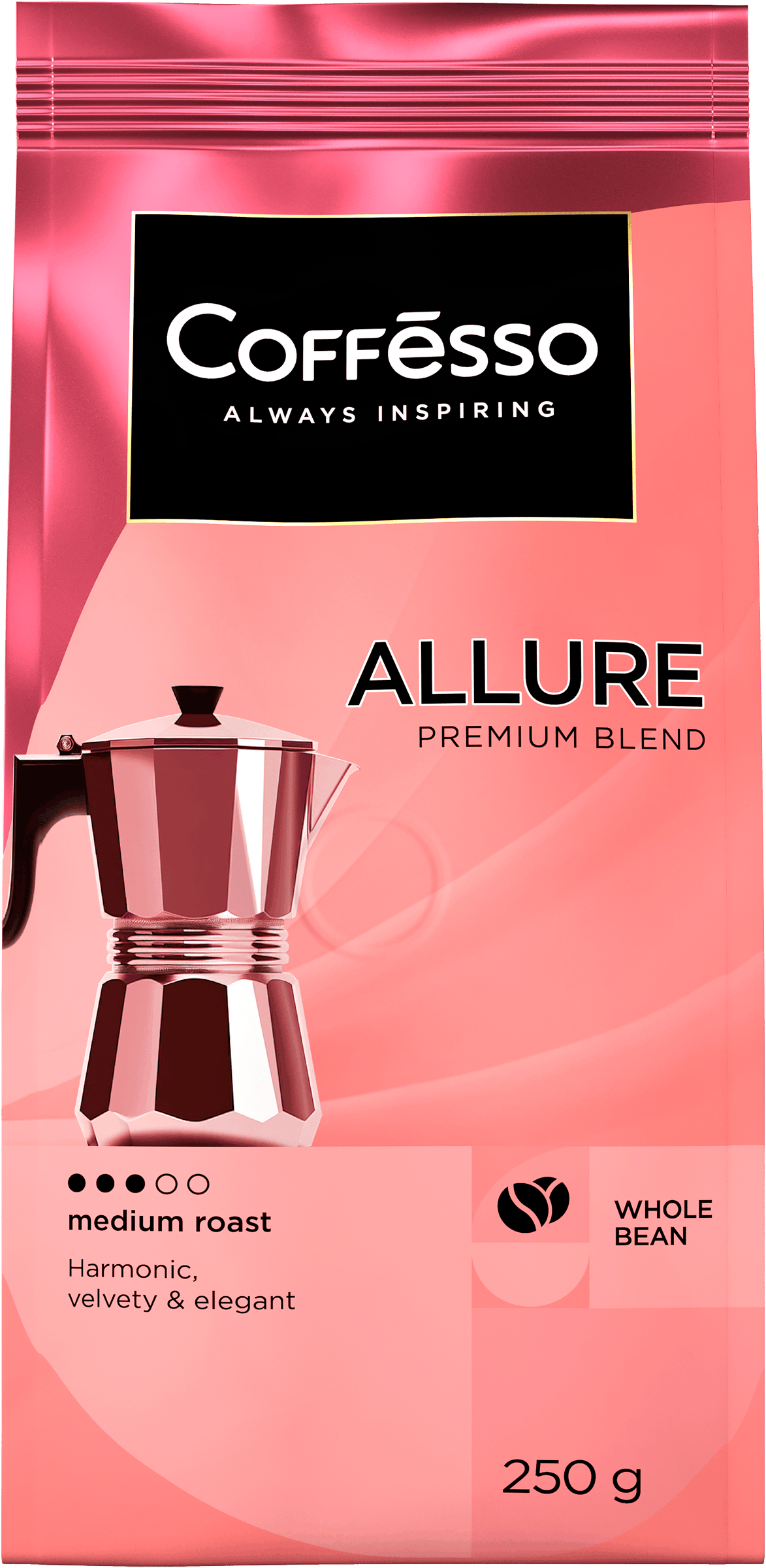 Изображение товара Кофе зерновой COFFESSO Allure жареный, 250г
