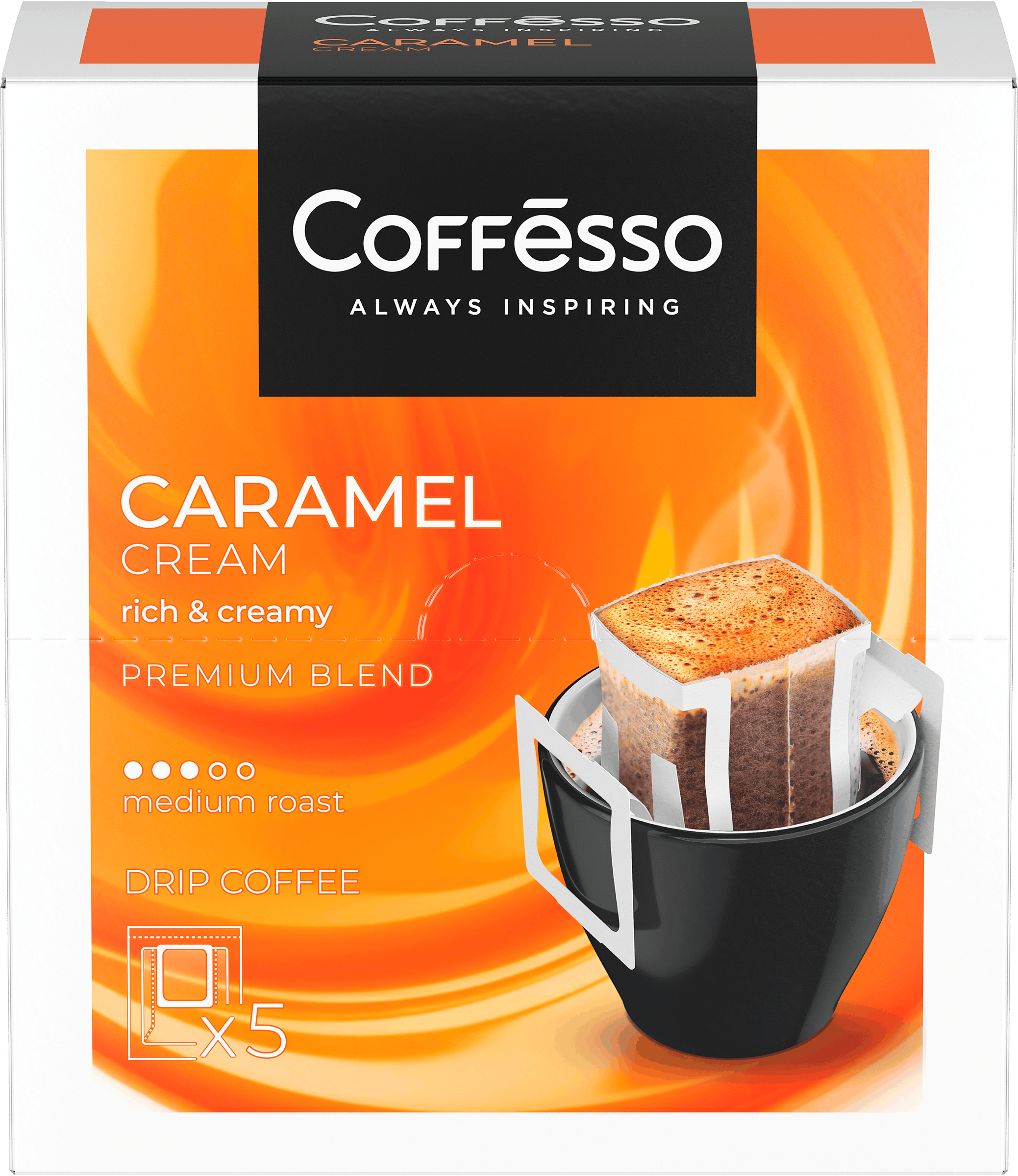 Изображение товара Кофе молотый COFFESSO жареный, дрип-пакет, 50г