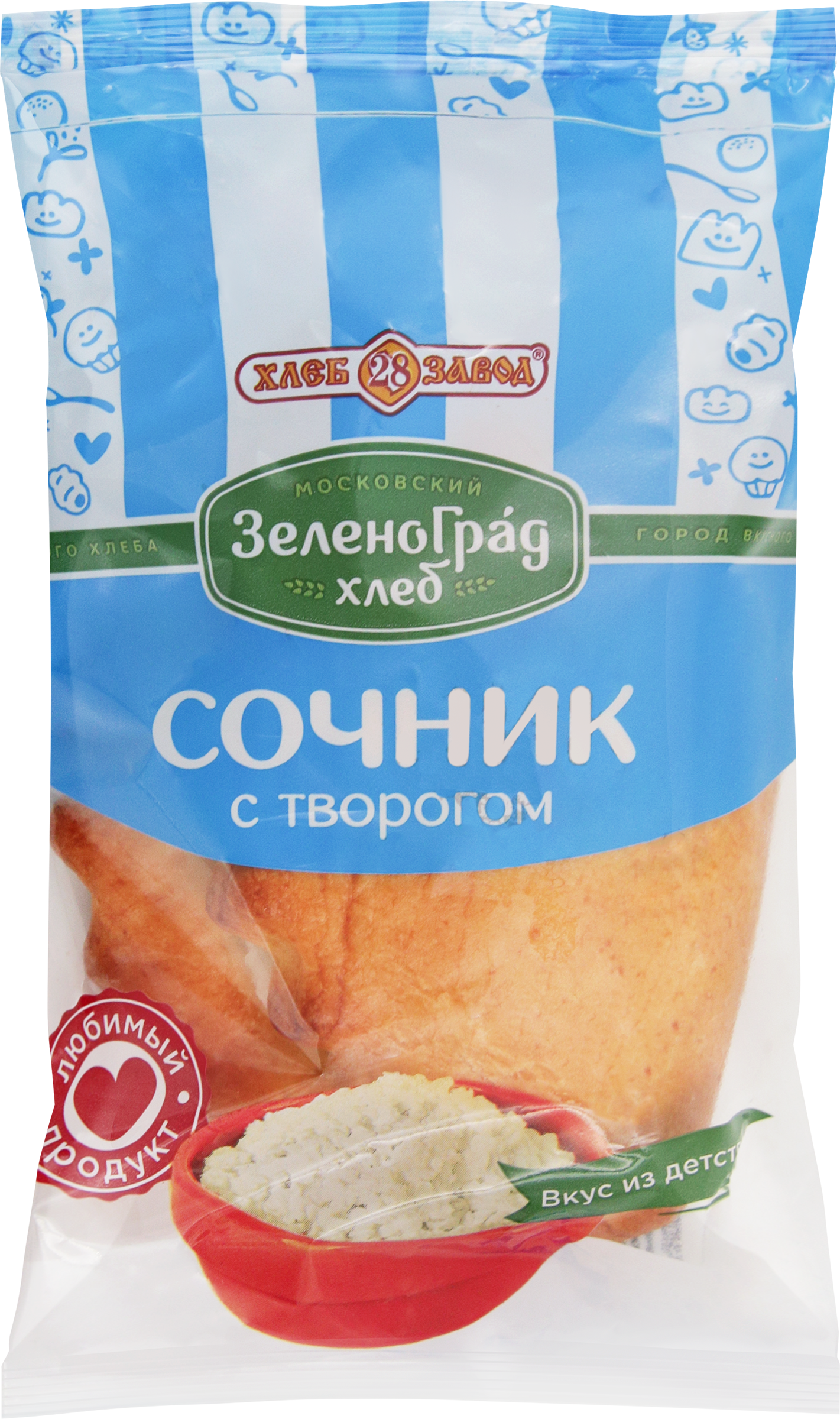 Изображение товара Сочник ХЗ No28 с творогом 110г - вкусная выпечка для детей и взрослых
