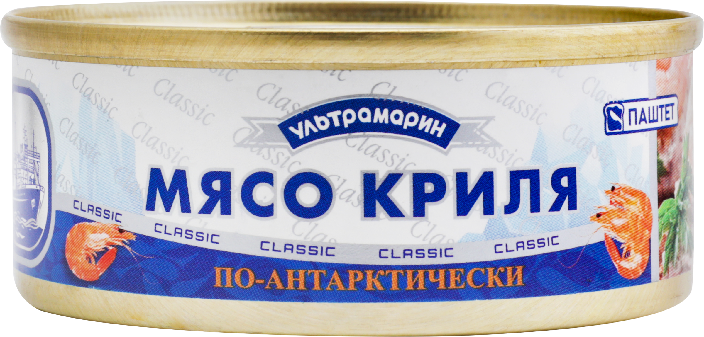 Изображение товара Паштет УЛЬТРАМАРИН из мяса антарктического криля, 105г