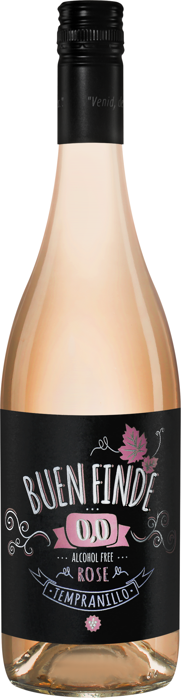 Изображение товара Безалкогольное розовое вино BUEN FINDE Rose 0.75л натуральный напиток без алкоголя