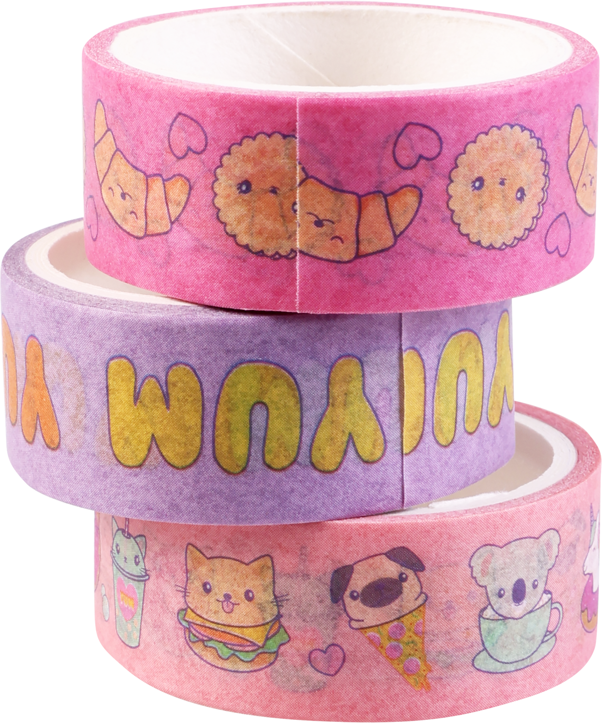 Изображение товара Декоративная клейкая лента КРОК&ДИЛЛИ Арт JS075, 3 шт стильный декор для творчества